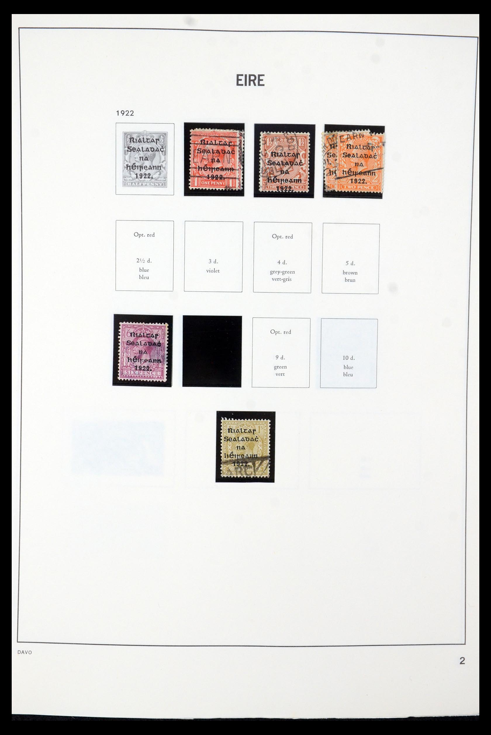 35724 002 - Postzegelverzameling 35724 Ierland 1922-2005.