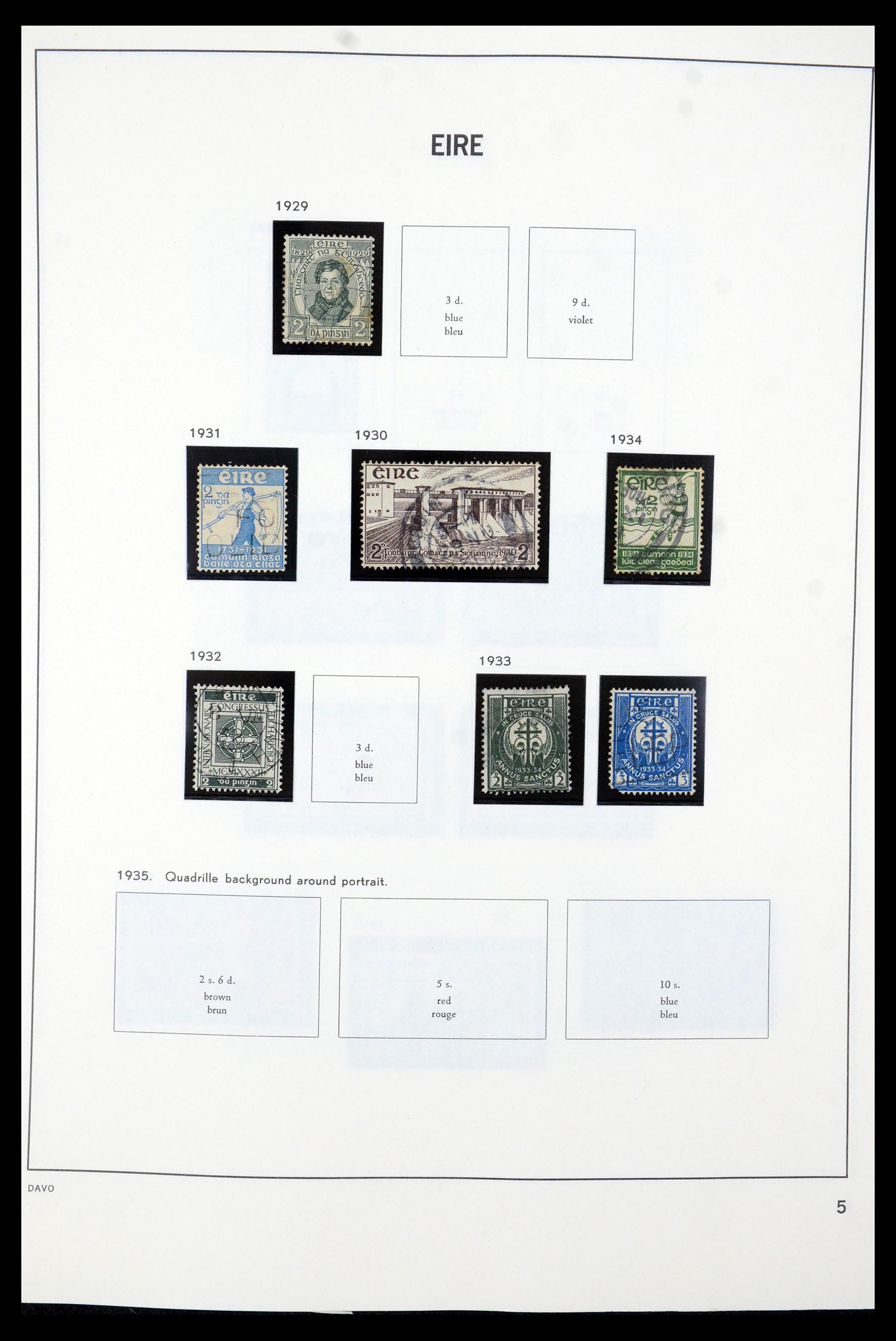 35724 005 - Postzegelverzameling 35724 Ierland 1922-2005.