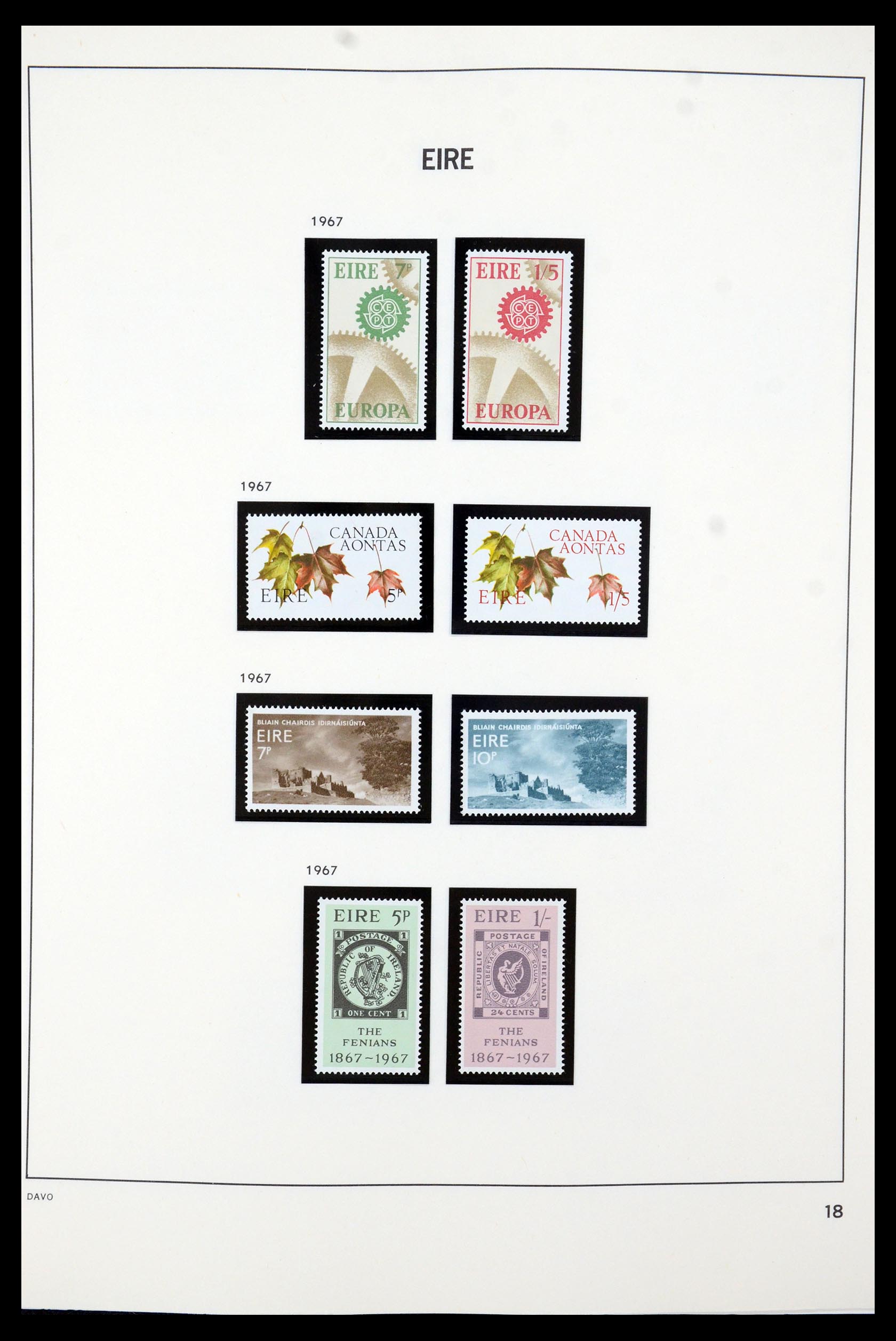 35724 018 - Postzegelverzameling 35724 Ierland 1922-2005.