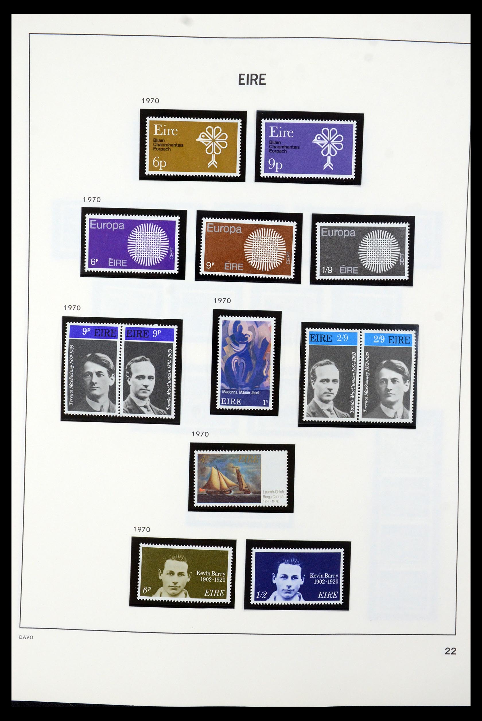 35724 022 - Postzegelverzameling 35724 Ierland 1922-2005.