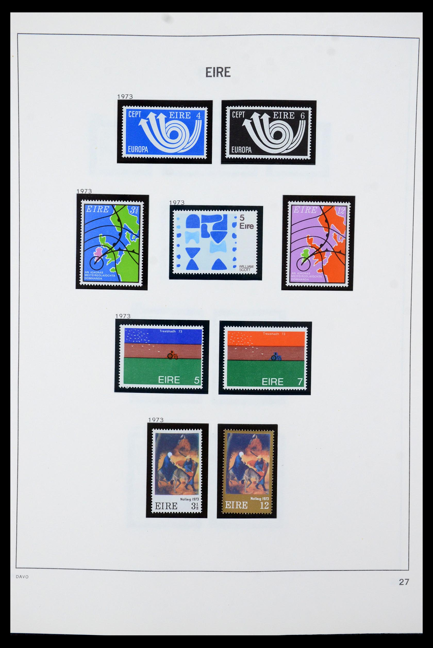 35724 027 - Postzegelverzameling 35724 Ierland 1922-2005.