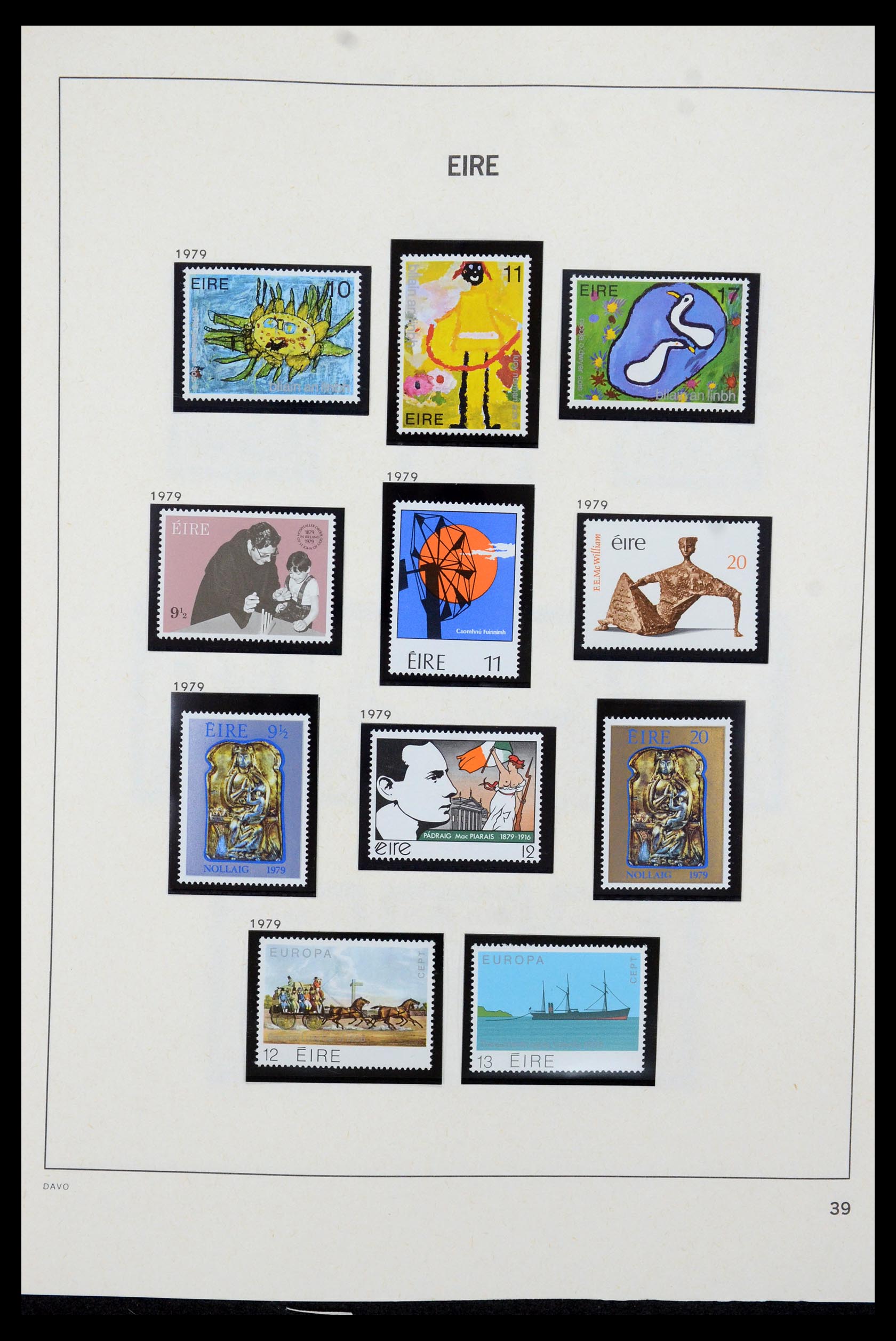 35724 040 - Postzegelverzameling 35724 Ierland 1922-2005.