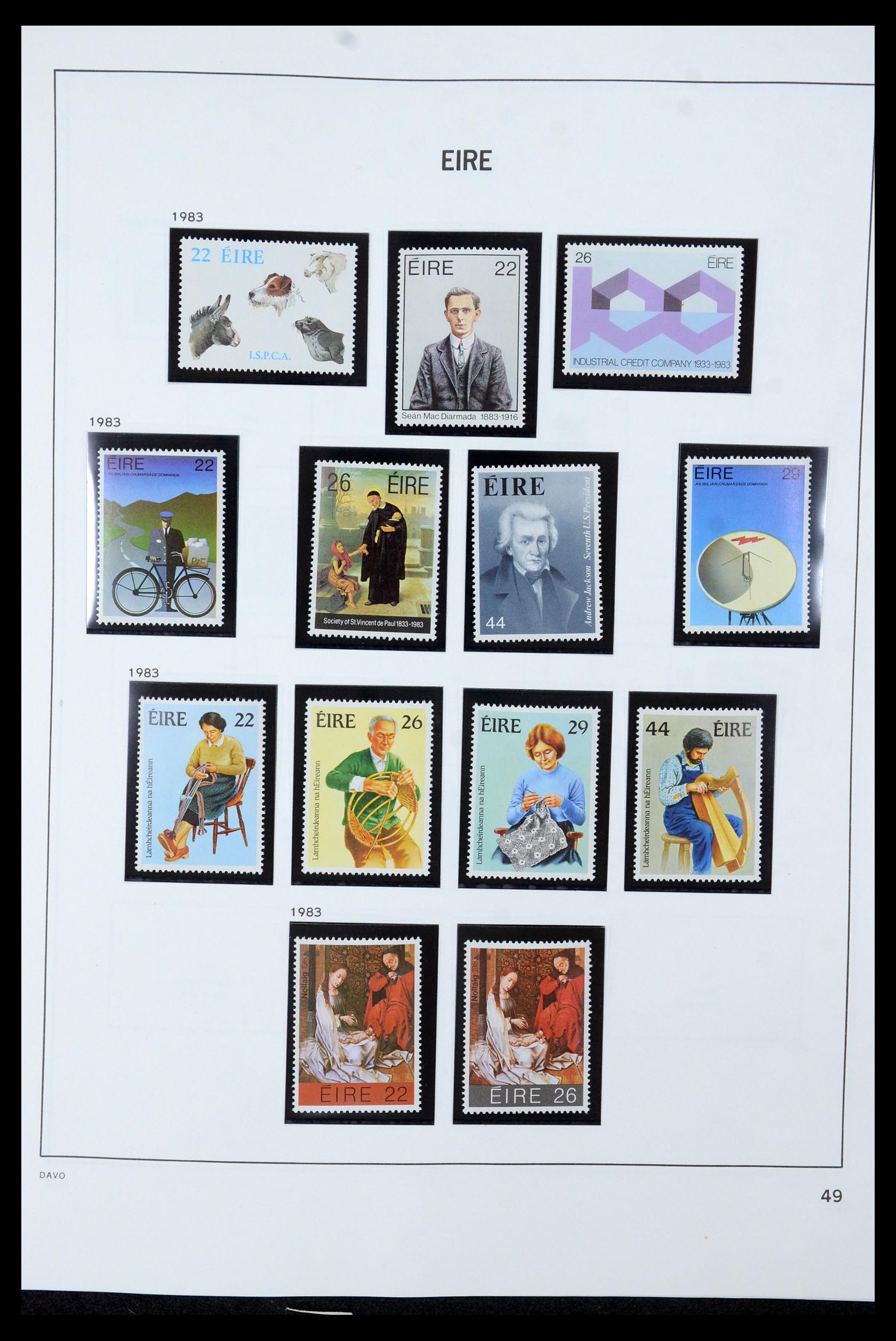 35724 050 - Postzegelverzameling 35724 Ierland 1922-2005.