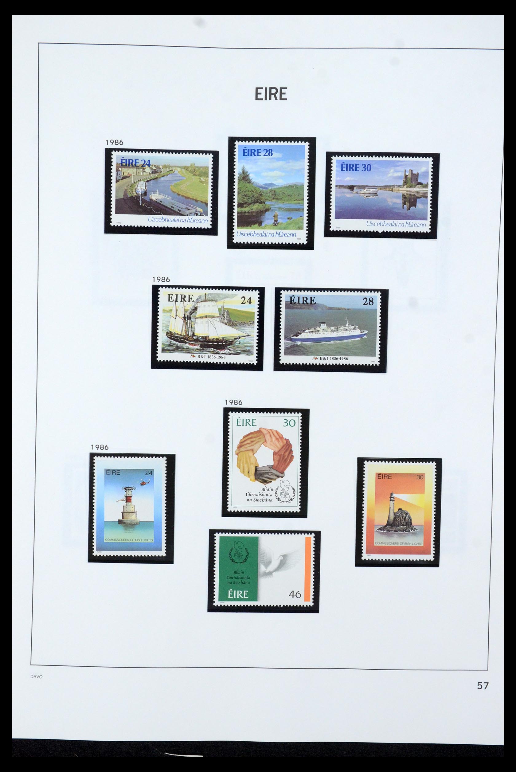 35724 059 - Postzegelverzameling 35724 Ierland 1922-2005.