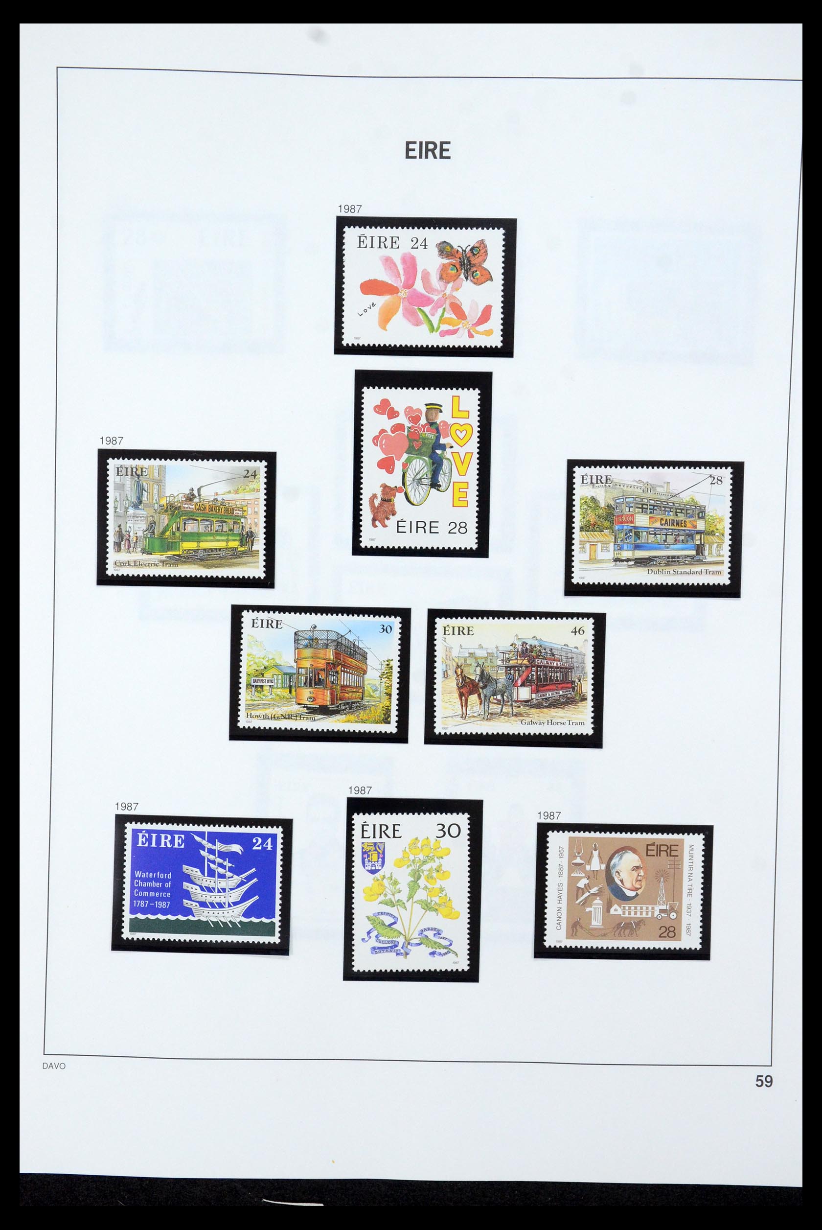 35724 062 - Postzegelverzameling 35724 Ierland 1922-2005.