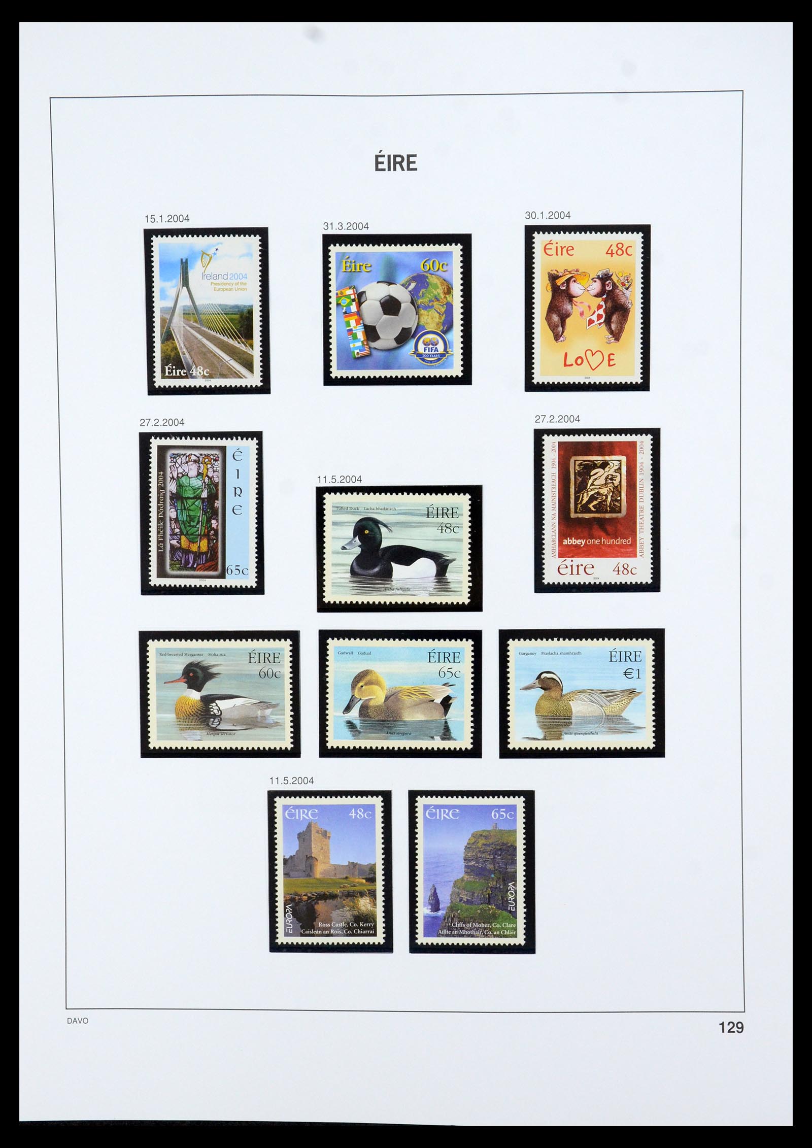 35724 164 - Postzegelverzameling 35724 Ierland 1922-2005.