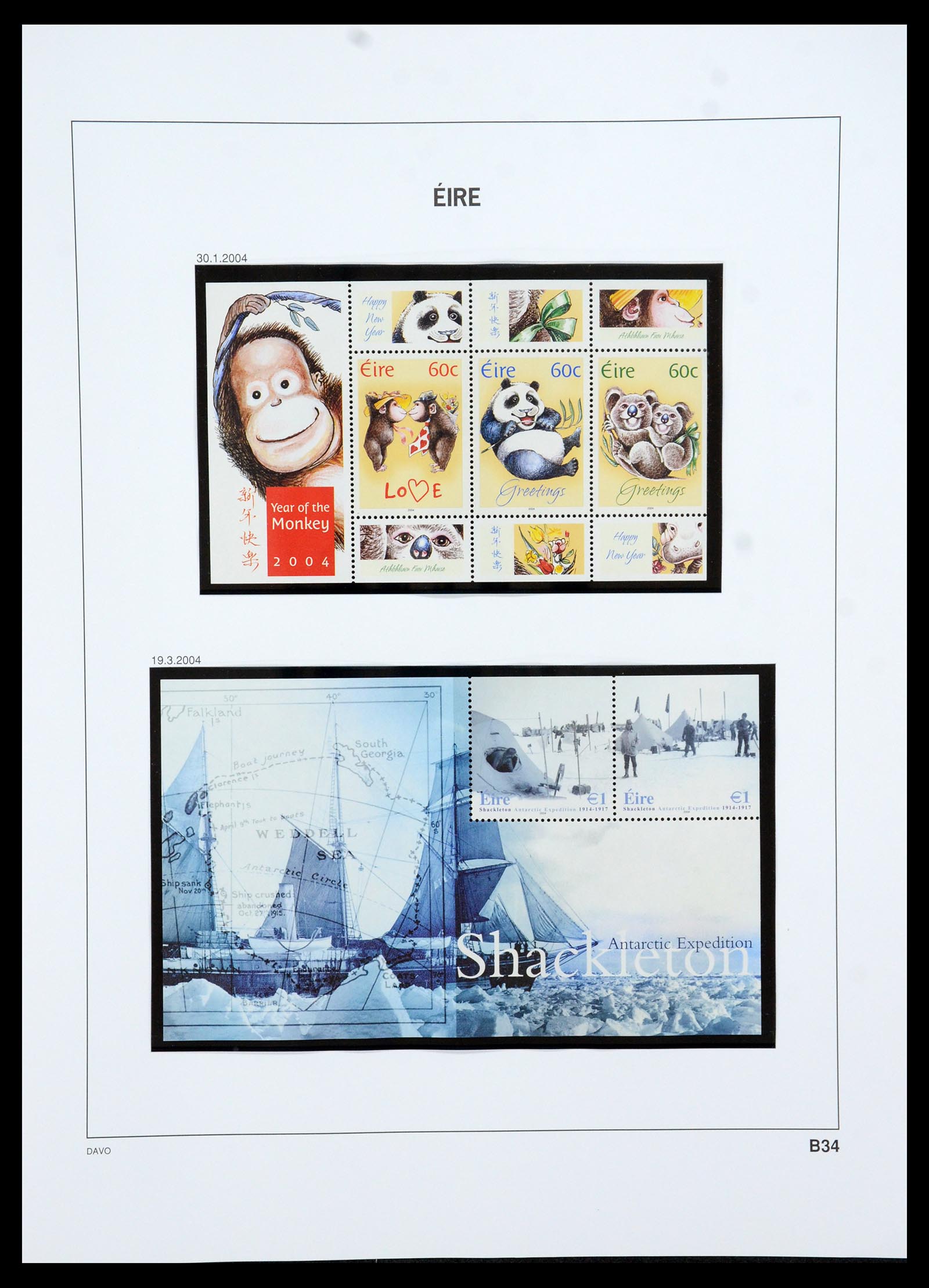 35724 212 - Postzegelverzameling 35724 Ierland 1922-2005.