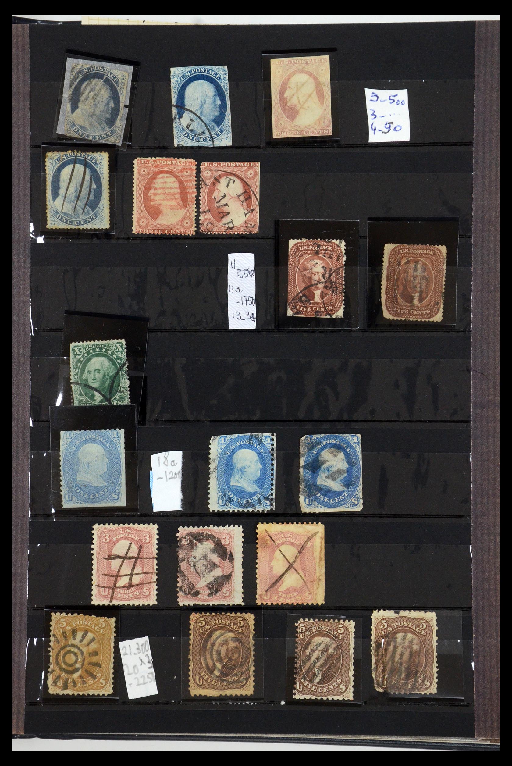 35725 001 - Postzegelverzameling 35725 USA 1851-1950.