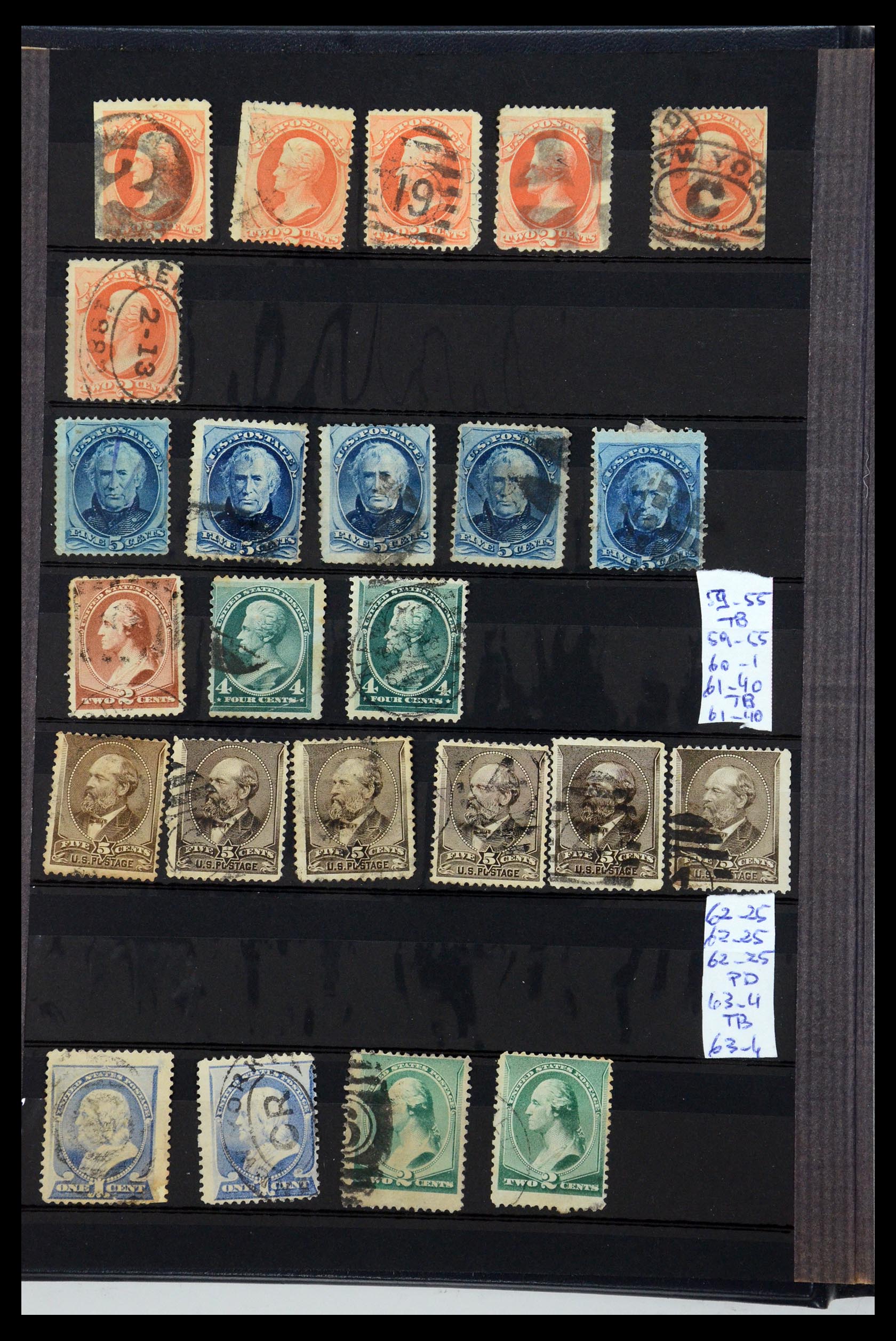 35725 006 - Postzegelverzameling 35725 USA 1851-1950.
