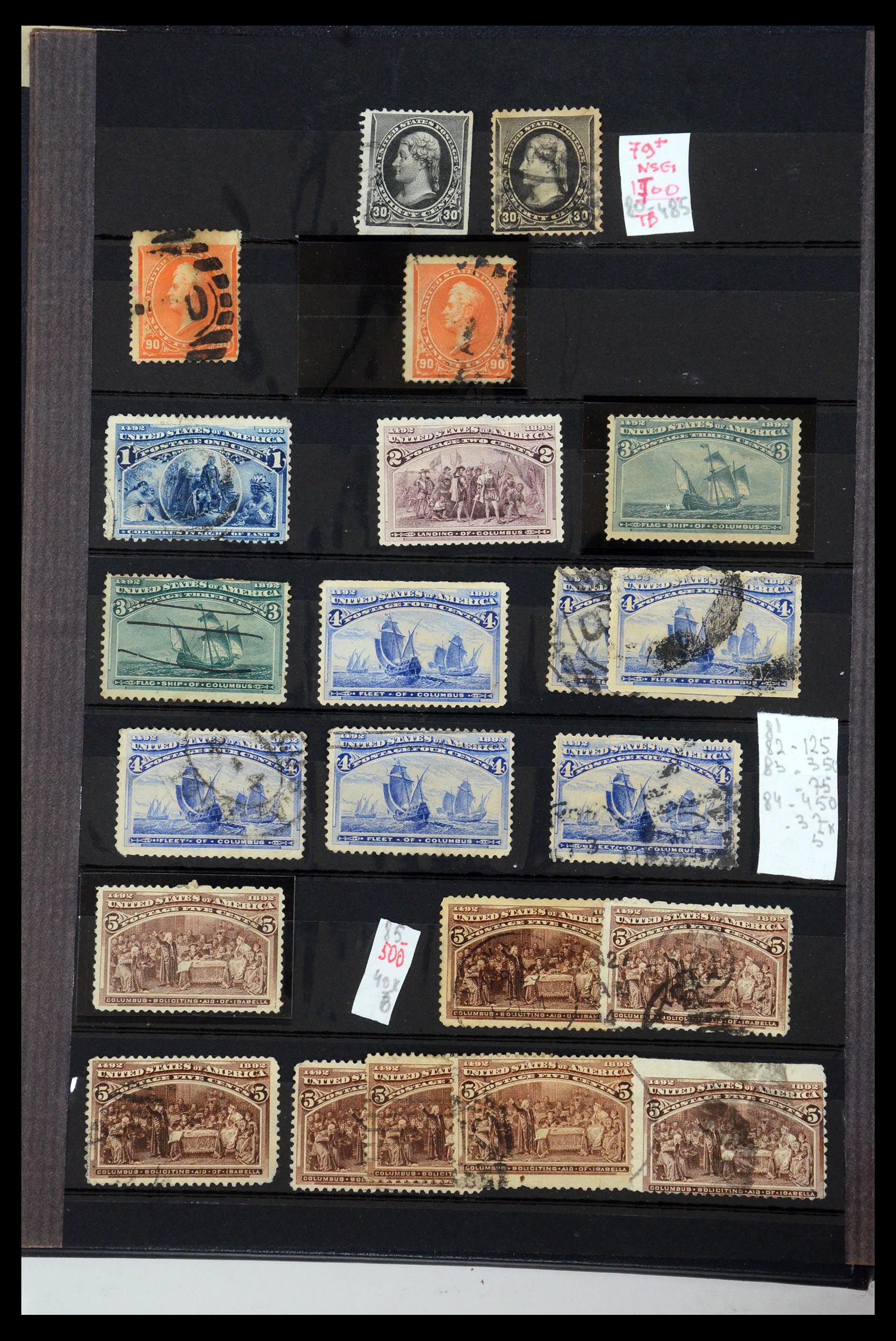 35725 008 - Postzegelverzameling 35725 USA 1851-1950.