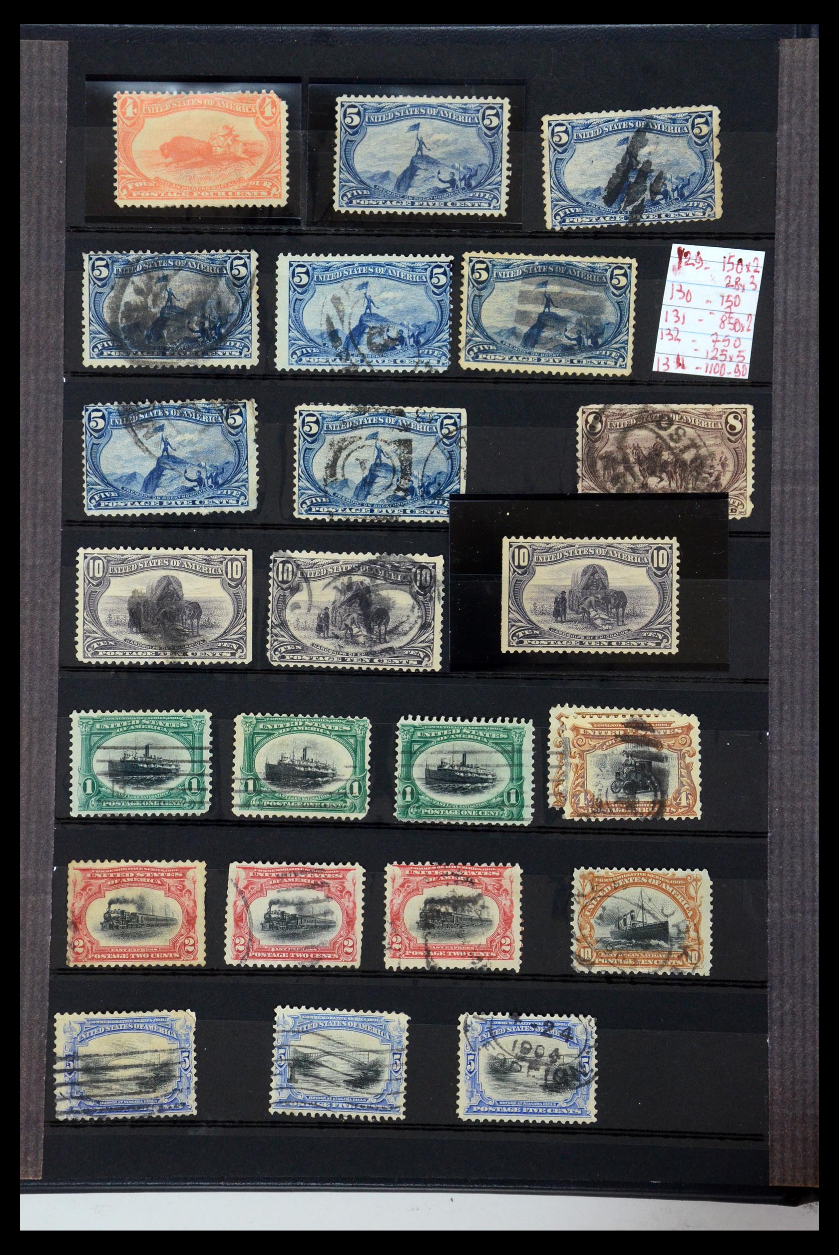 35725 012 - Postzegelverzameling 35725 USA 1851-1950.