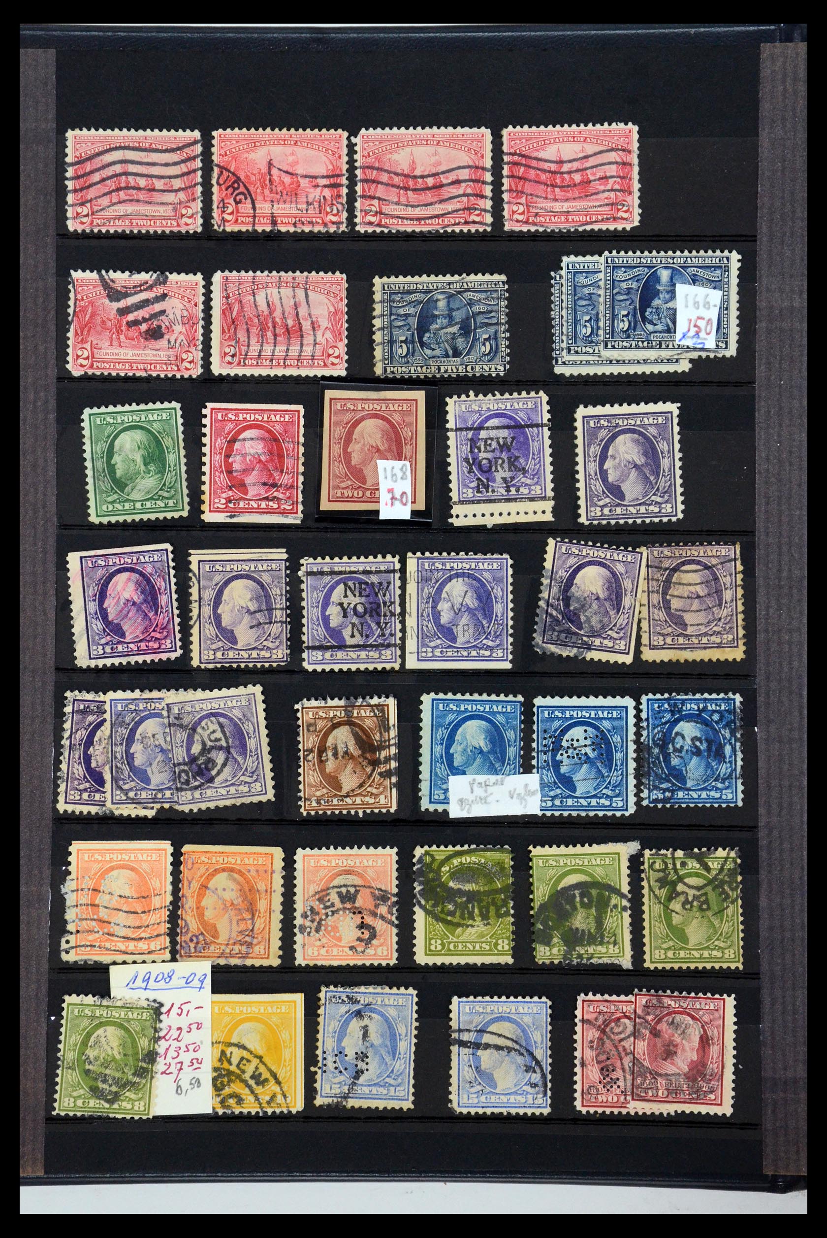 35725 014 - Postzegelverzameling 35725 USA 1851-1950.