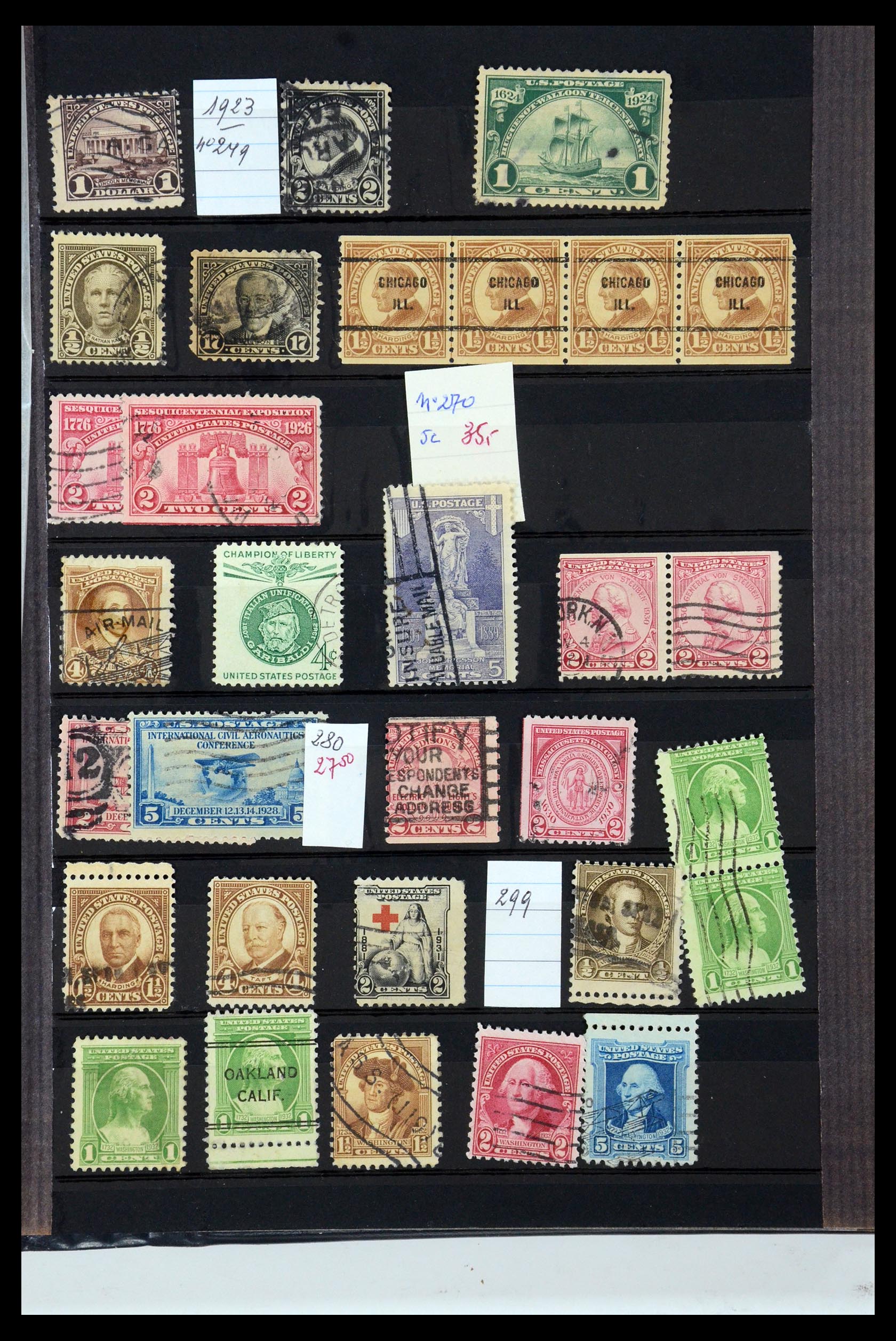 35725 017 - Postzegelverzameling 35725 USA 1851-1950.