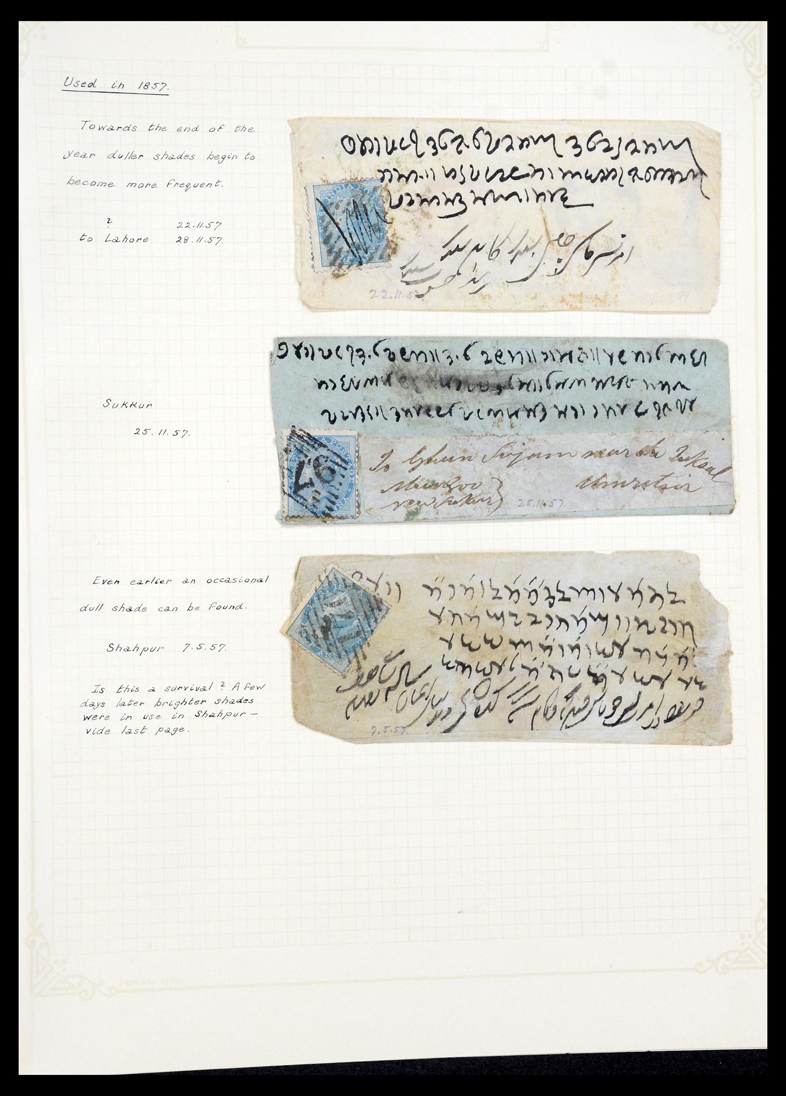 35726 004 - Postzegelverzameling 35726 India 1856-1868.
