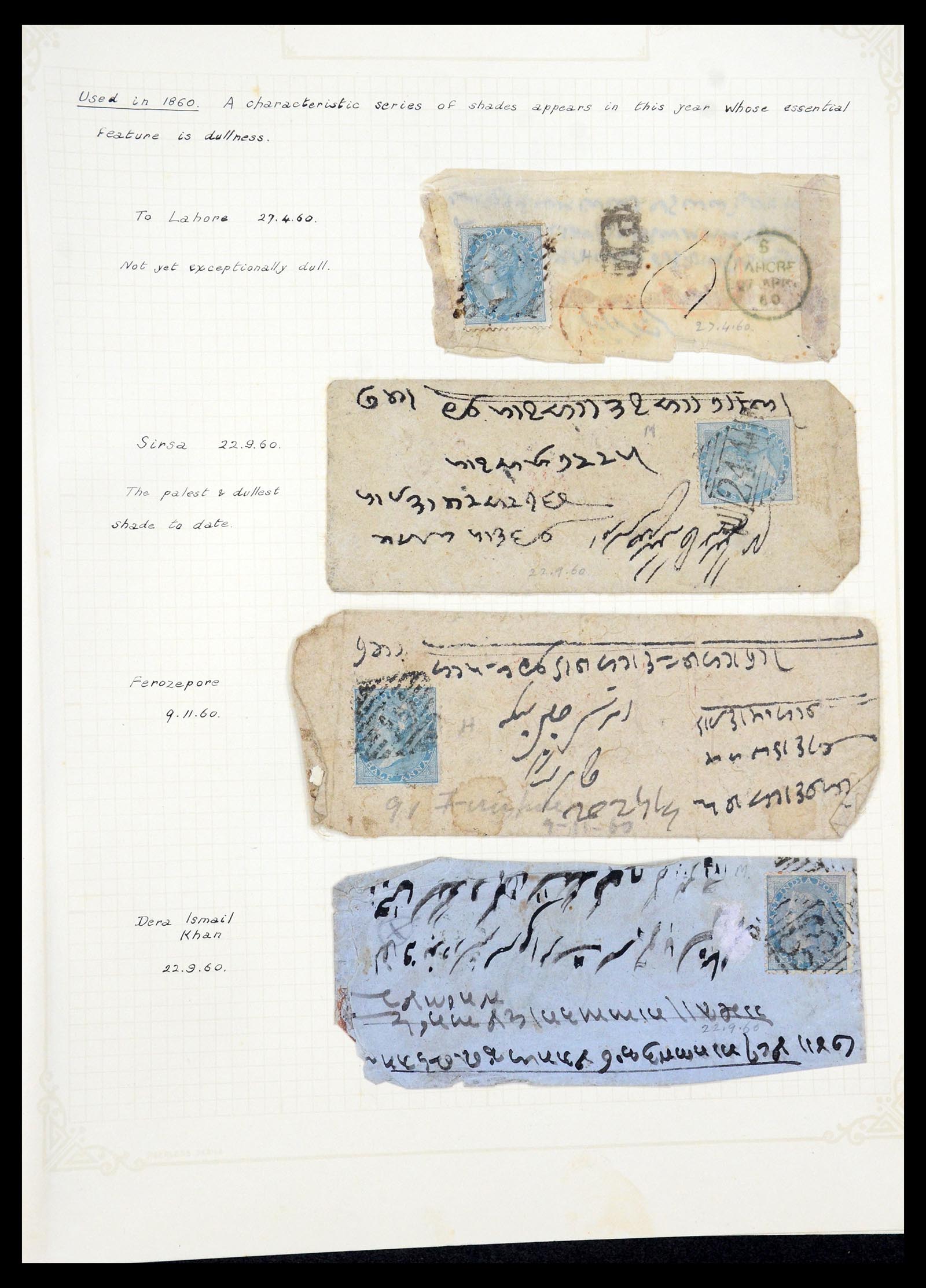 35726 011 - Postzegelverzameling 35726 India 1856-1868.