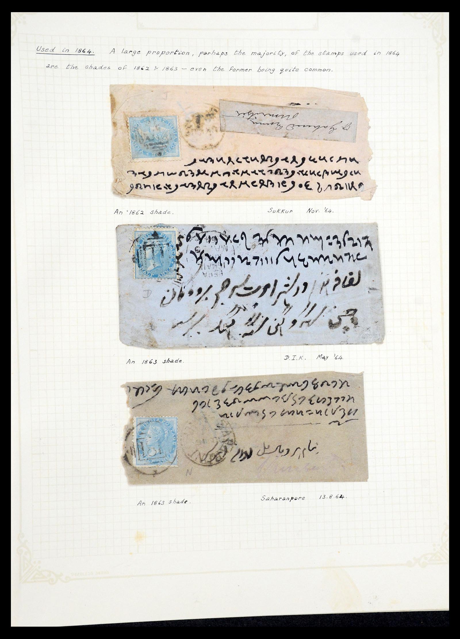 35726 022 - Postzegelverzameling 35726 India 1856-1868.