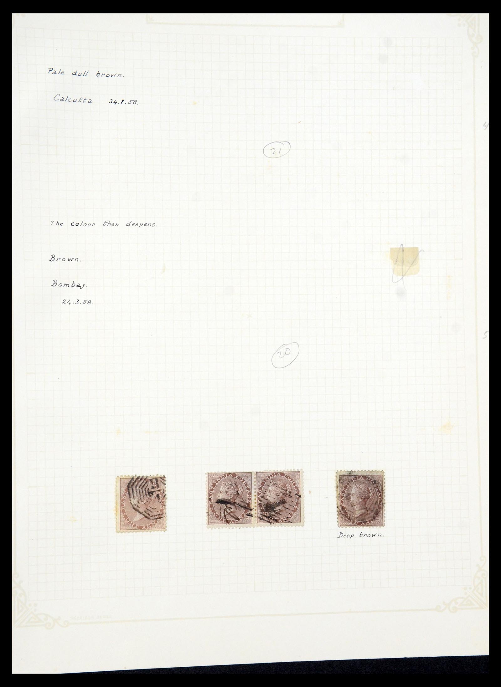 35726 031 - Stamp Collection 35726 India 1856-1868.