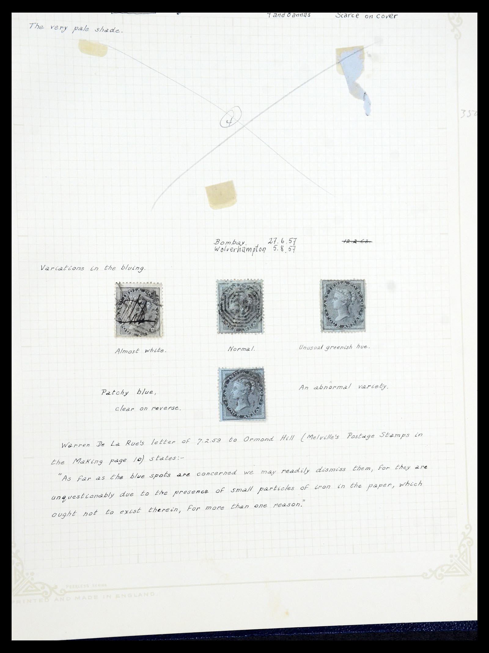 35726 045 - Postzegelverzameling 35726 India 1856-1868.