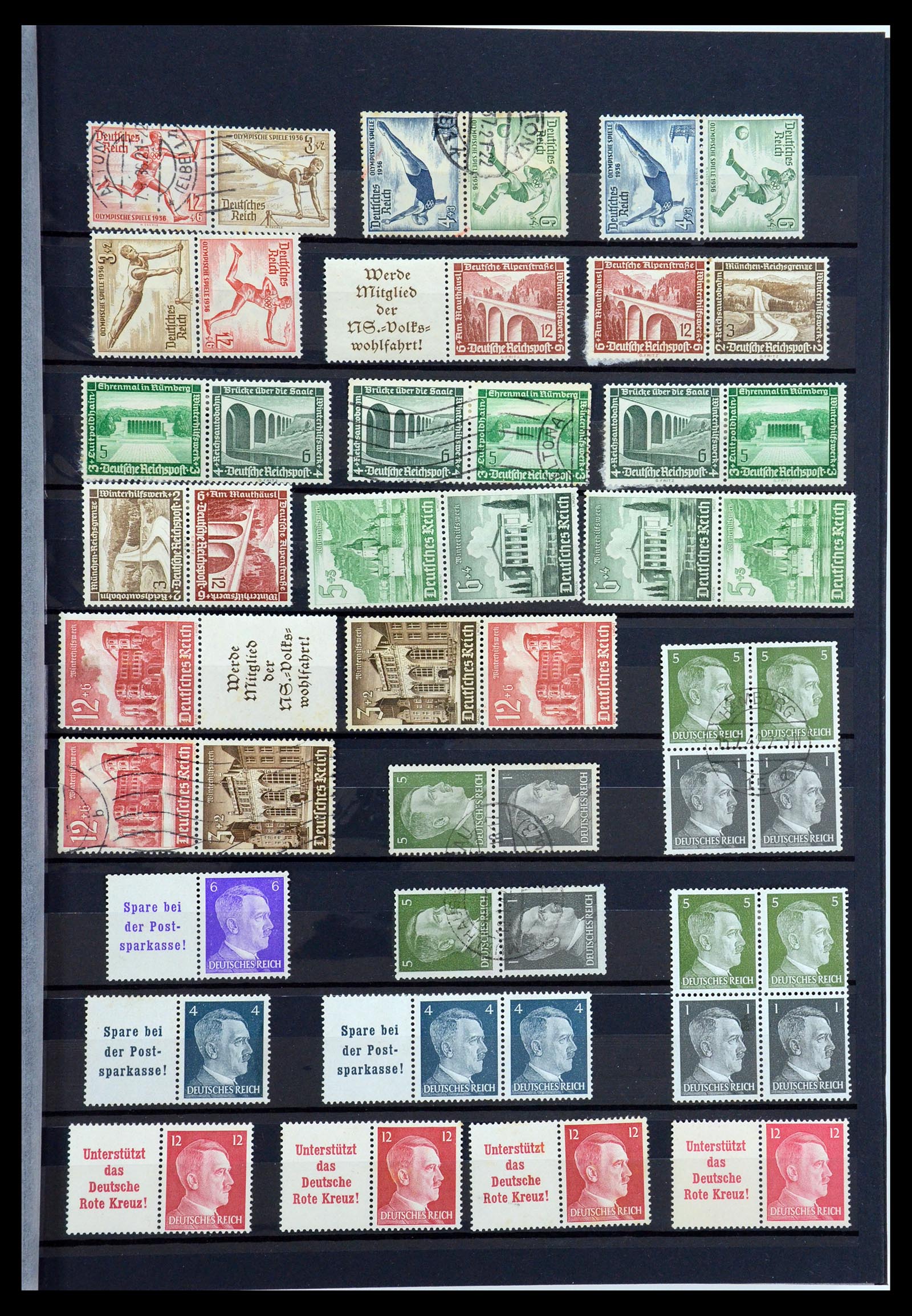 35729 001 - Stamp Collection 35729 Germany combinations 1920-1980.