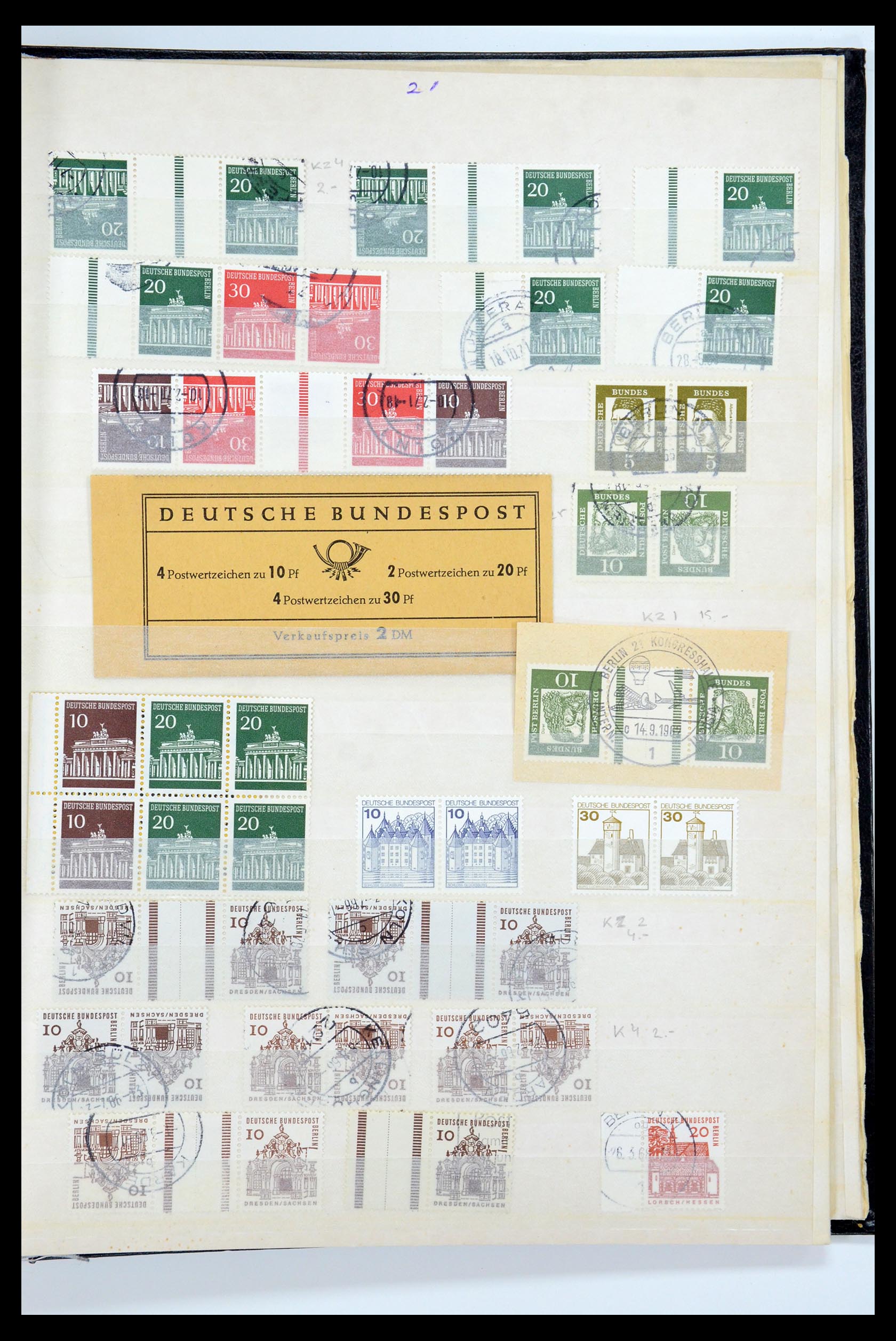 35729 050 - Postzegelverzameling 35729 Duitsland combinaties 1920-1980.