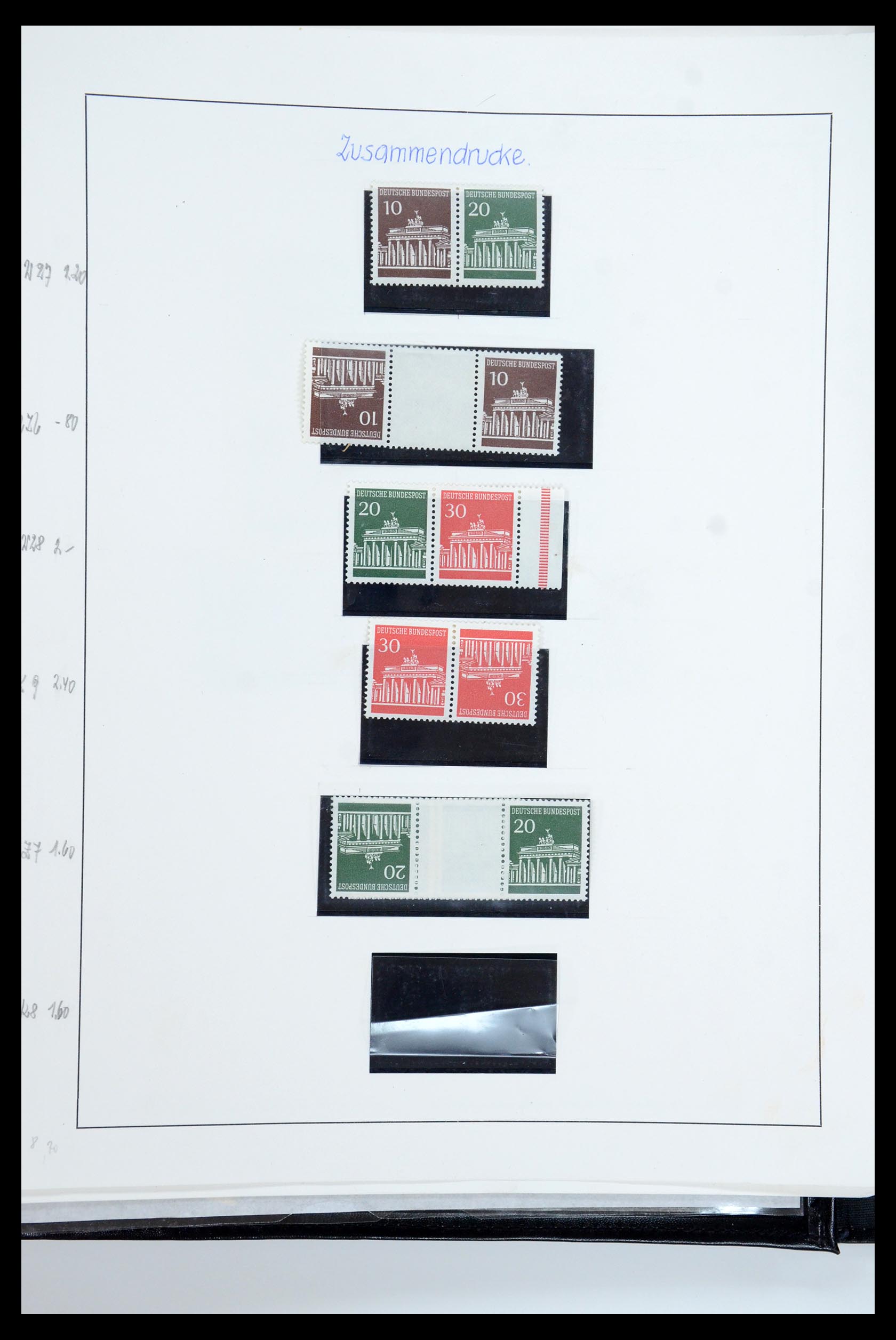 35729 056 - Postzegelverzameling 35729 Duitsland combinaties 1920-1980.