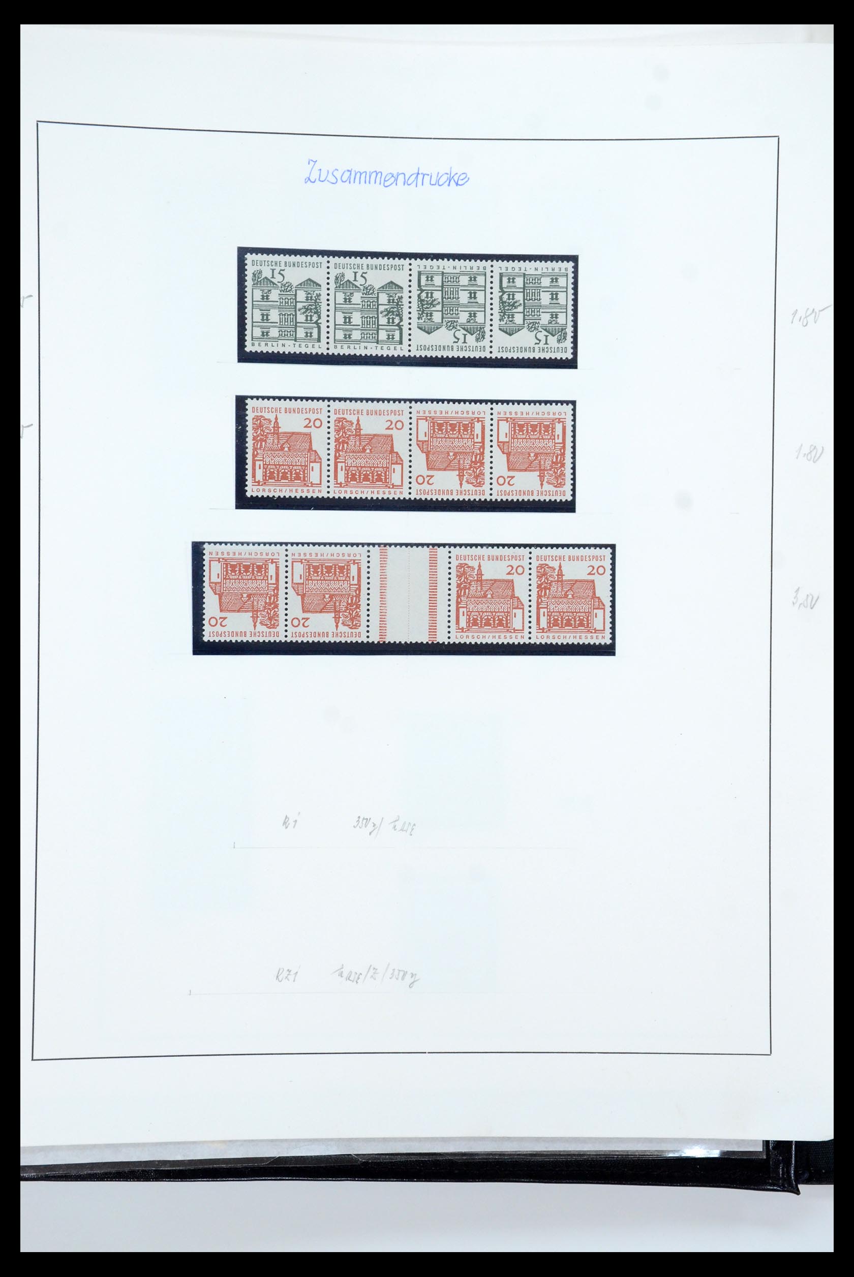 35729 057 - Postzegelverzameling 35729 Duitsland combinaties 1920-1980.