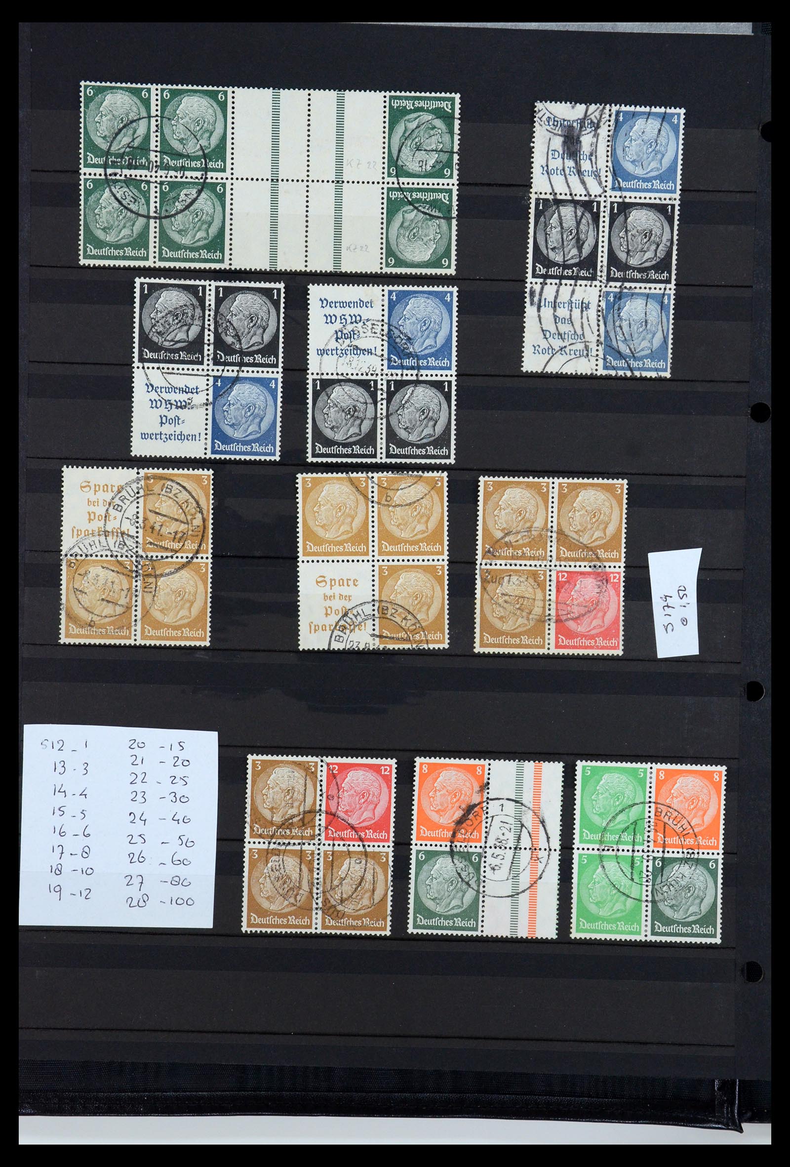 35729 067 - Postzegelverzameling 35729 Duitsland combinaties 1920-1980.
