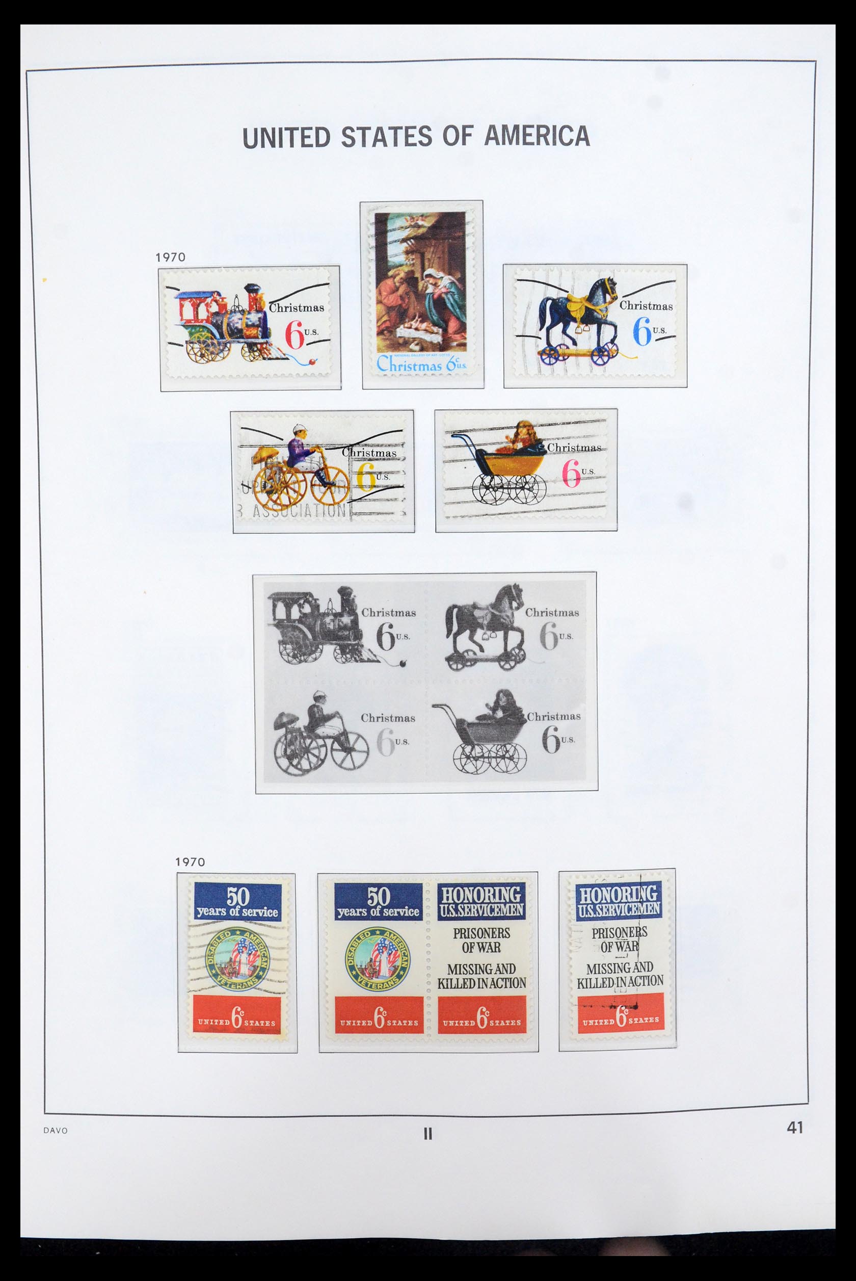 35732 003 - Postzegelverzameling 35732 USA 1970-2001.