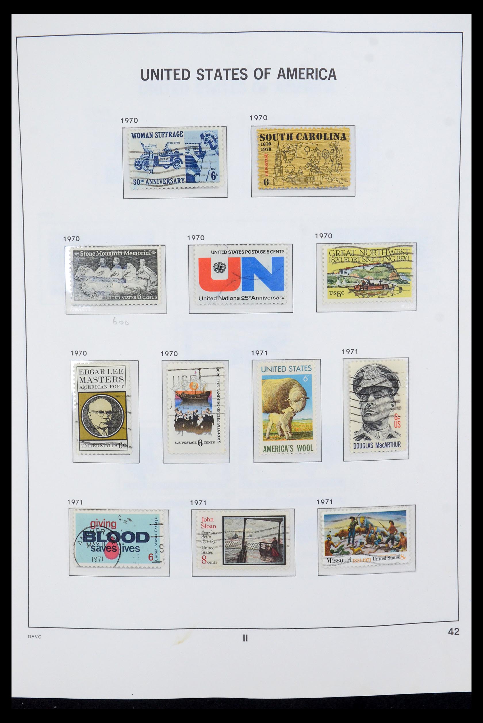 35732 004 - Stamp Collection 35732 USA 1970-2001.