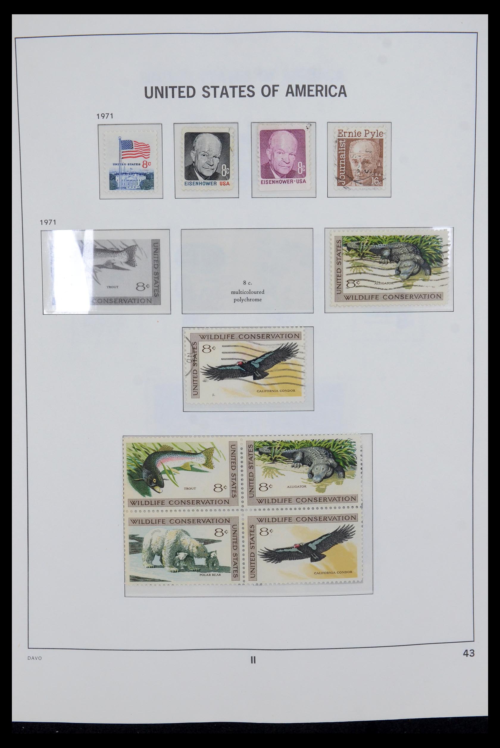 35732 005 - Postzegelverzameling 35732 USA 1970-2001.