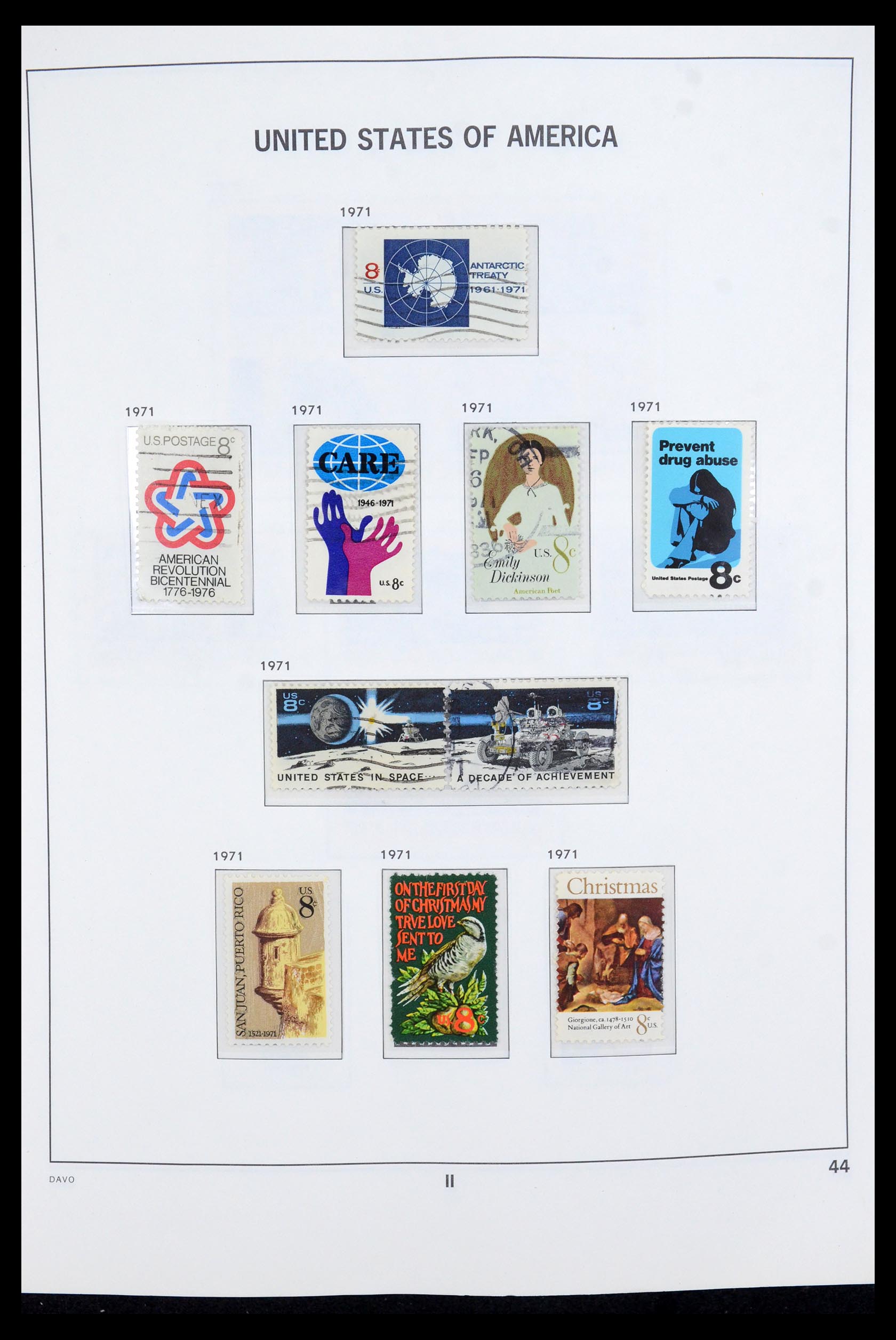 35732 006 - Postzegelverzameling 35732 USA 1970-2001.