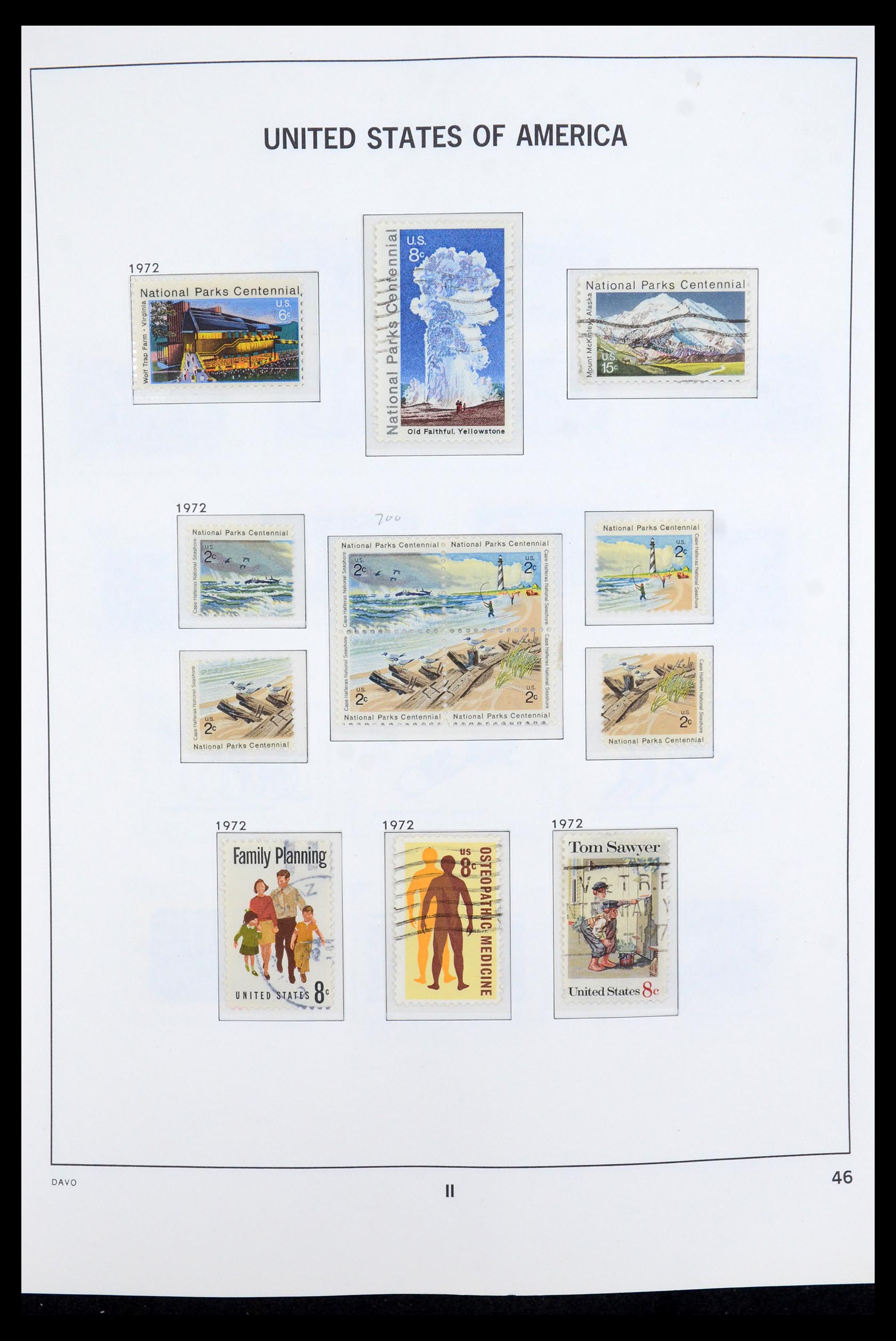 35732 008 - Postzegelverzameling 35732 USA 1970-2001.