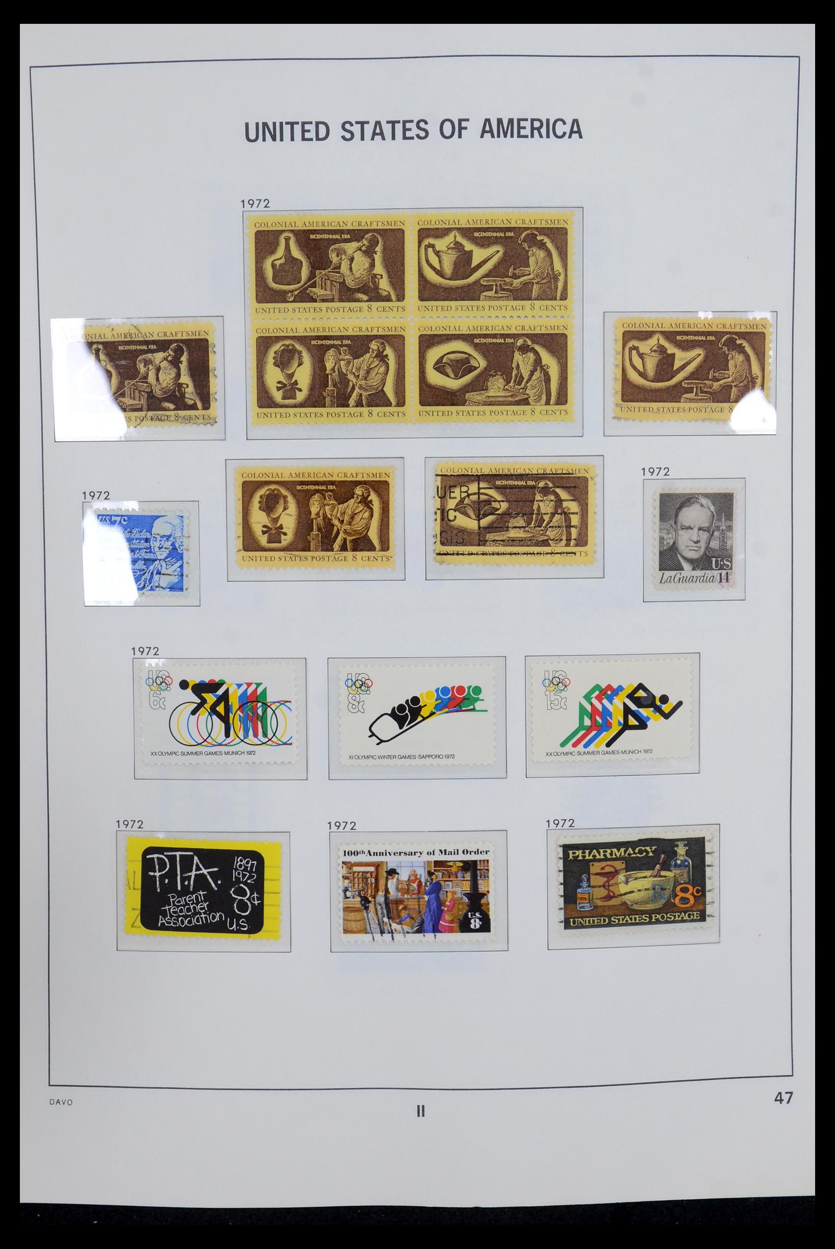 35732 009 - Postzegelverzameling 35732 USA 1970-2001.