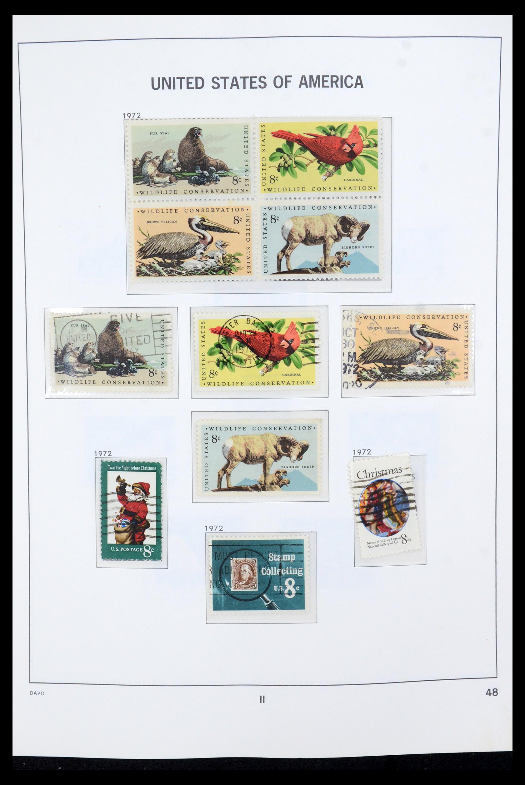35732 010 - Postzegelverzameling 35732 USA 1970-2001.