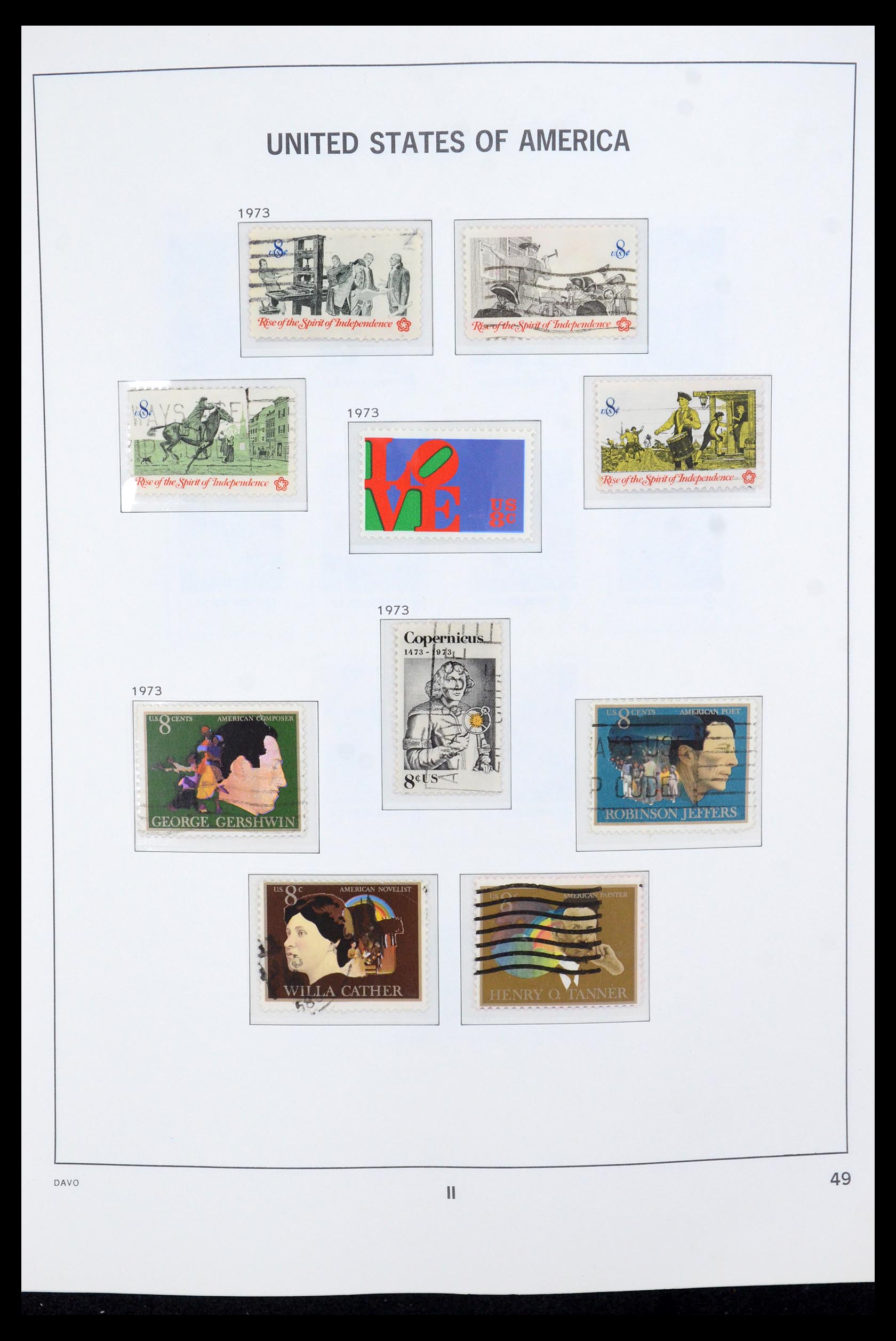 35732 011 - Postzegelverzameling 35732 USA 1970-2001.