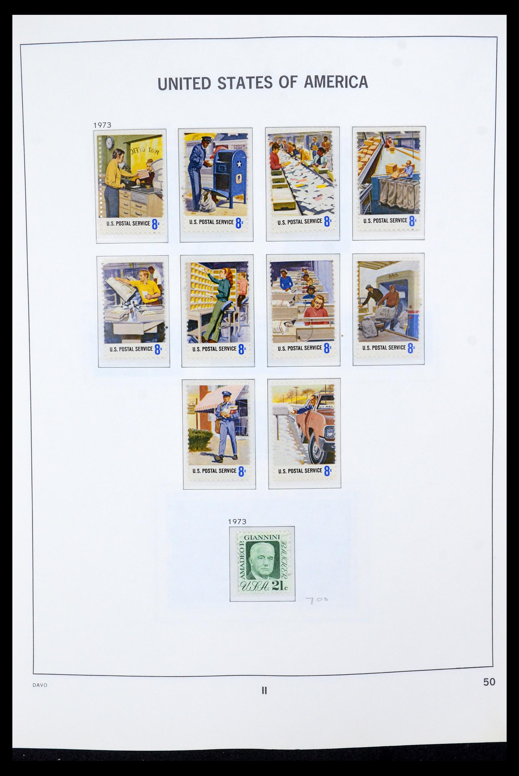 35732 012 - Stamp Collection 35732 USA 1970-2001.