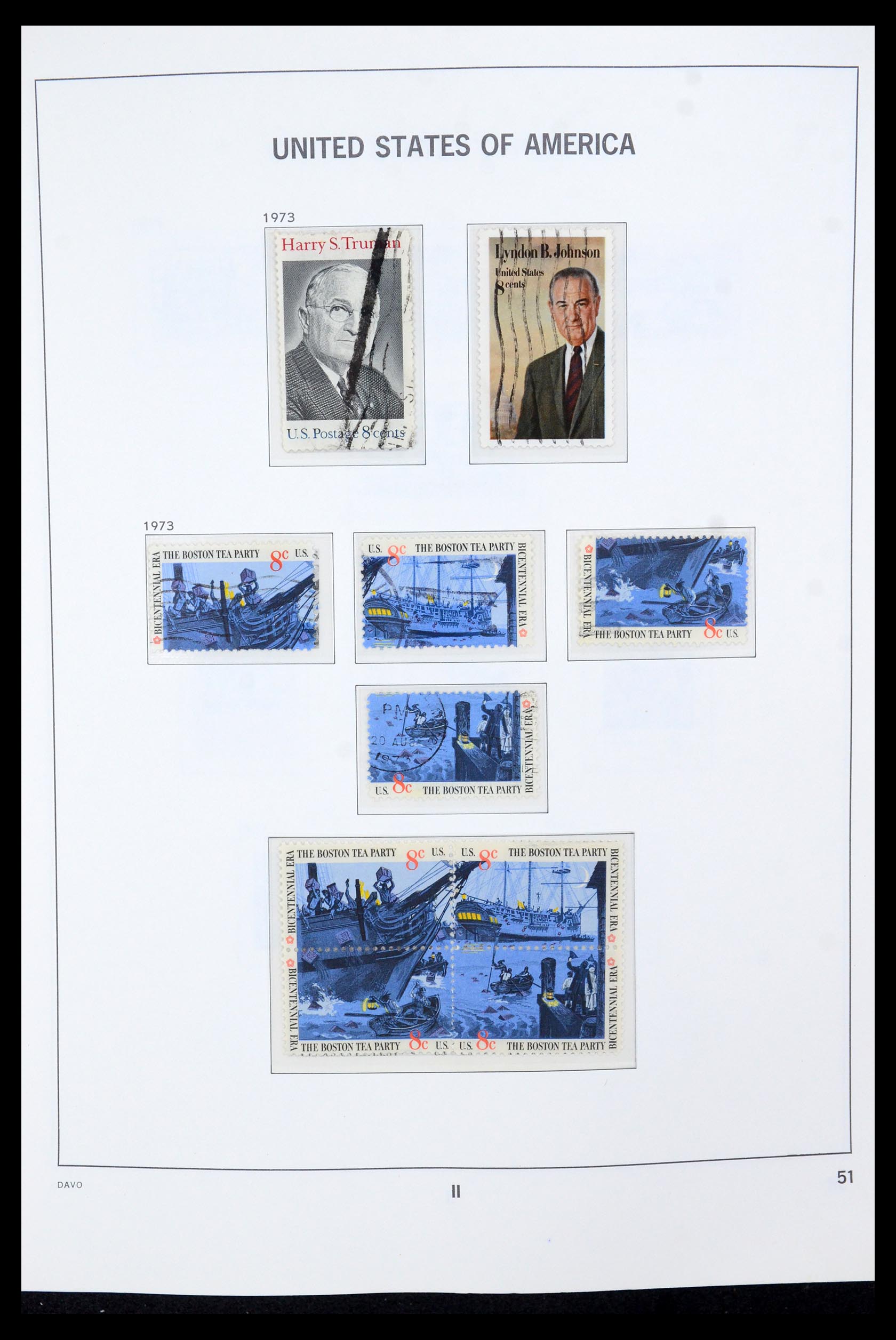 35732 013 - Postzegelverzameling 35732 USA 1970-2001.