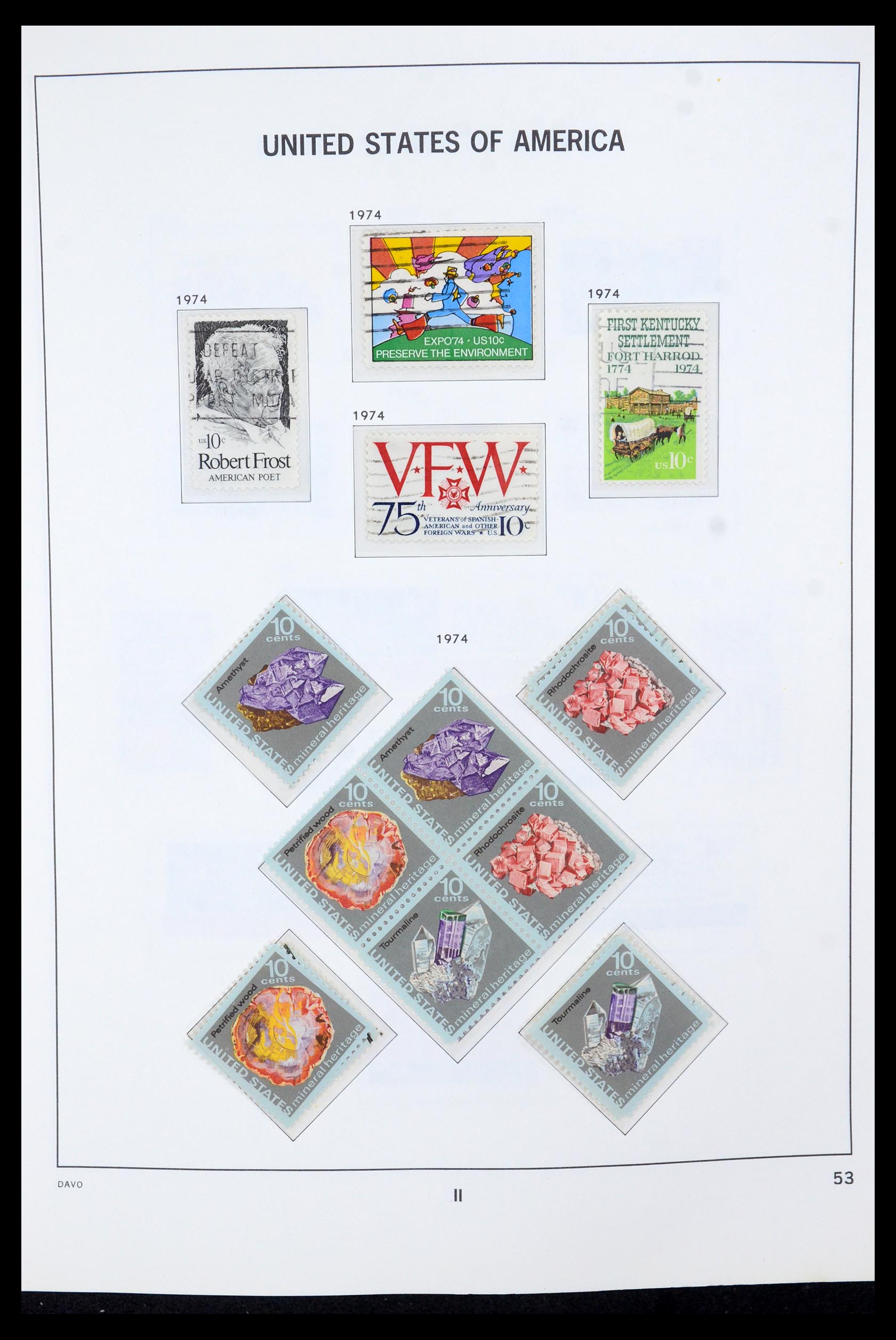 35732 015 - Postzegelverzameling 35732 USA 1970-2001.
