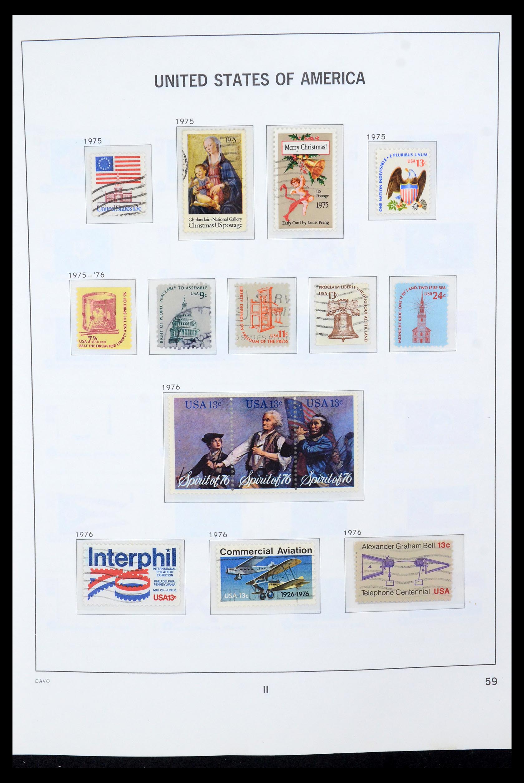 35732 021 - Postzegelverzameling 35732 USA 1970-2001.