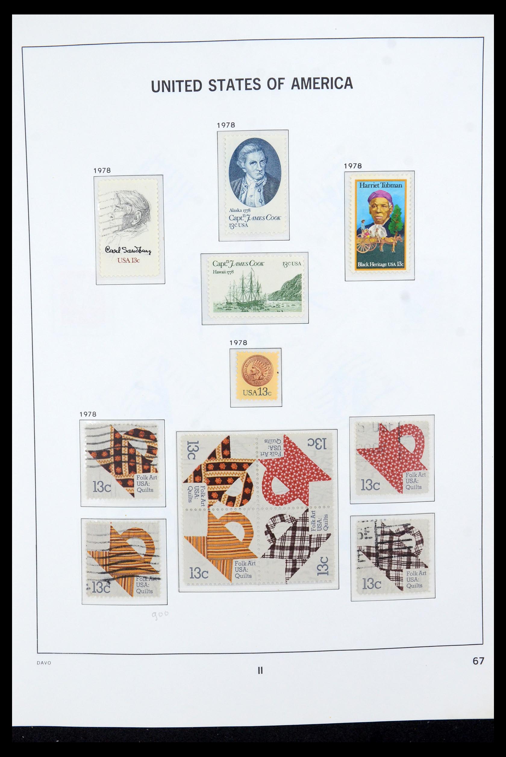 35732 029 - Postzegelverzameling 35732 USA 1970-2001.