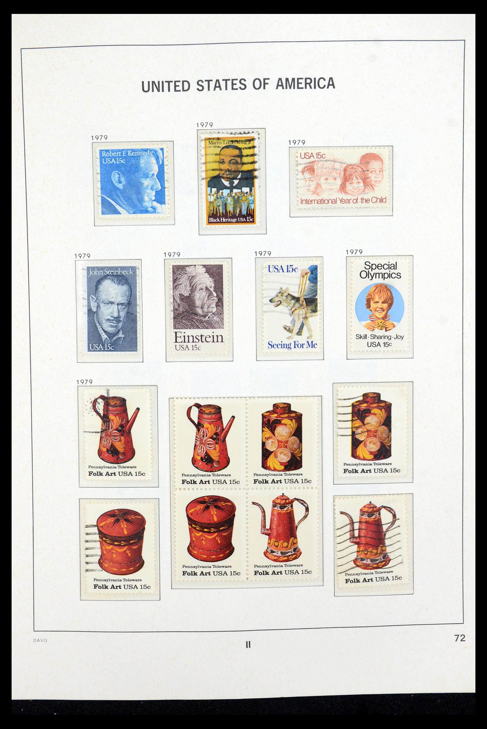 35732 034 - Postzegelverzameling 35732 USA 1970-2001.