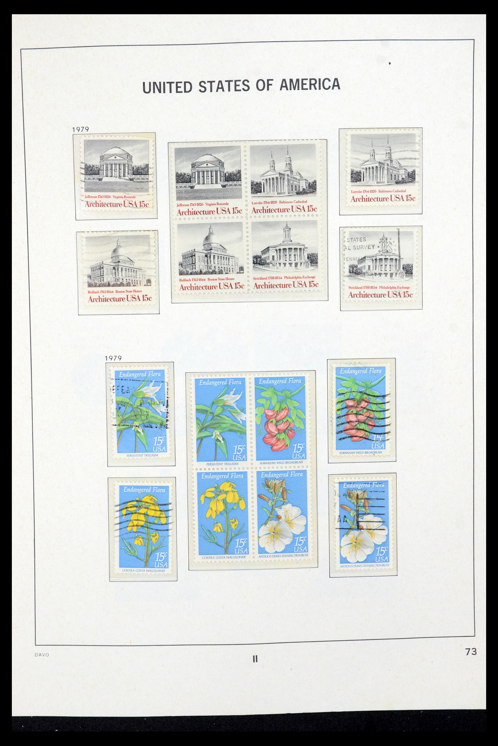 35732 035 - Postzegelverzameling 35732 USA 1970-2001.