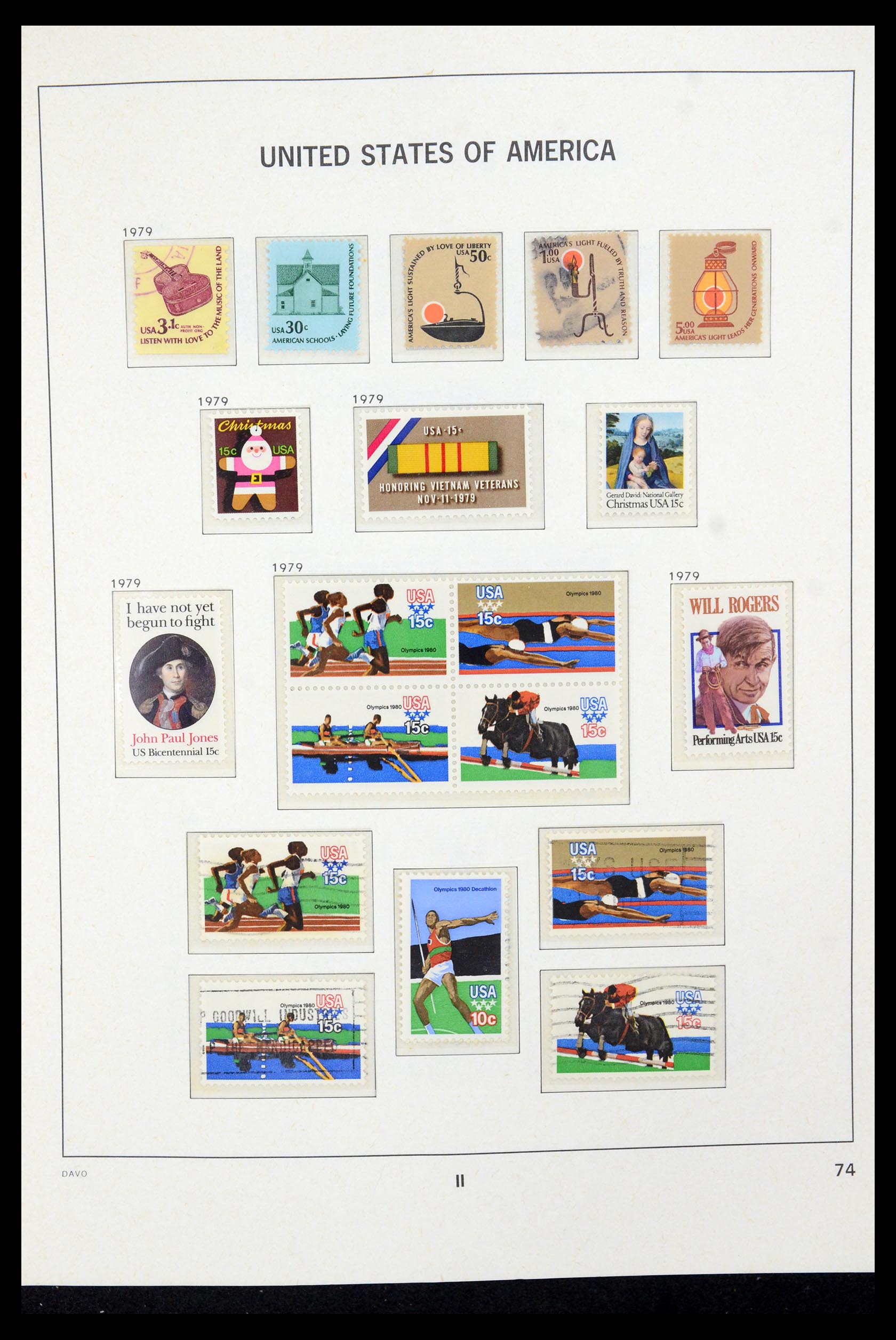 35732 036 - Stamp Collection 35732 USA 1970-2001.