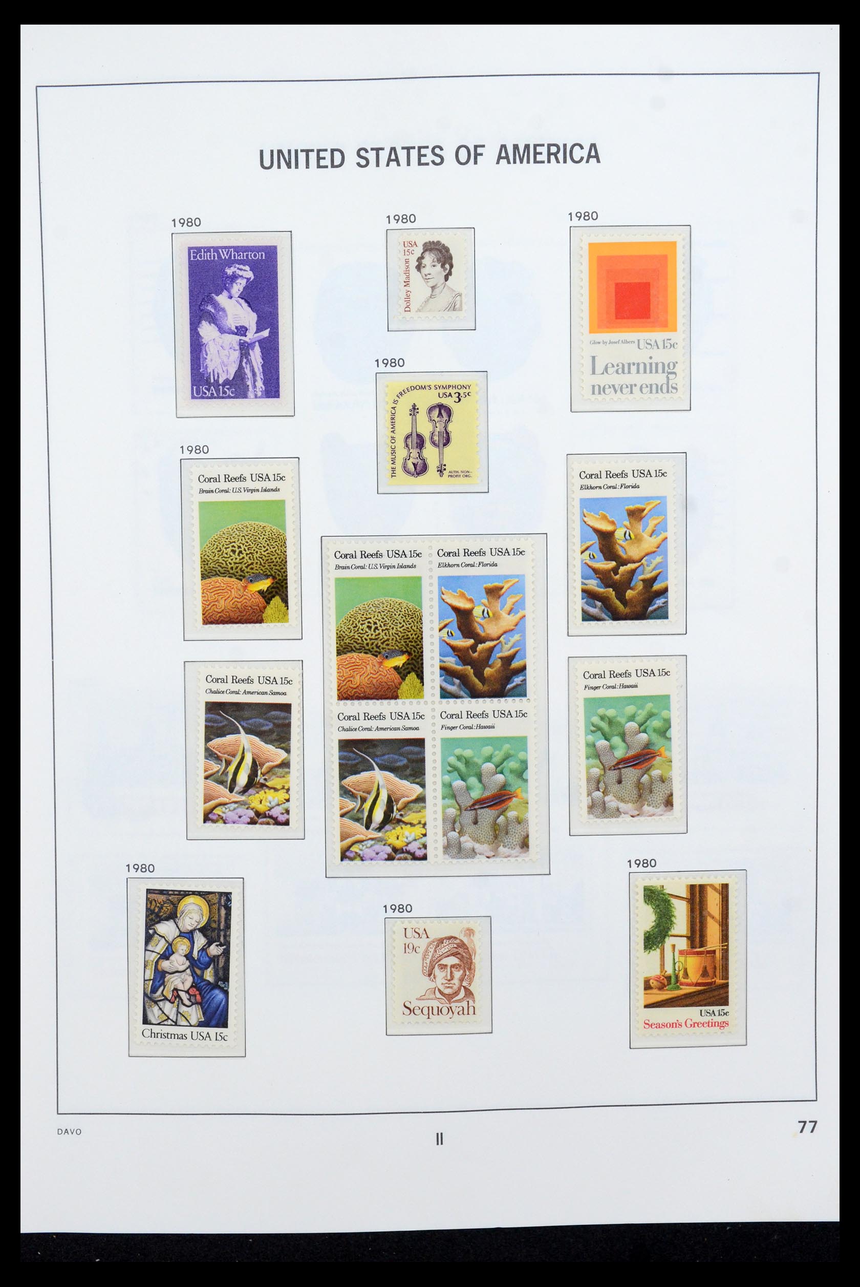 35732 039 - Postzegelverzameling 35732 USA 1970-2001.