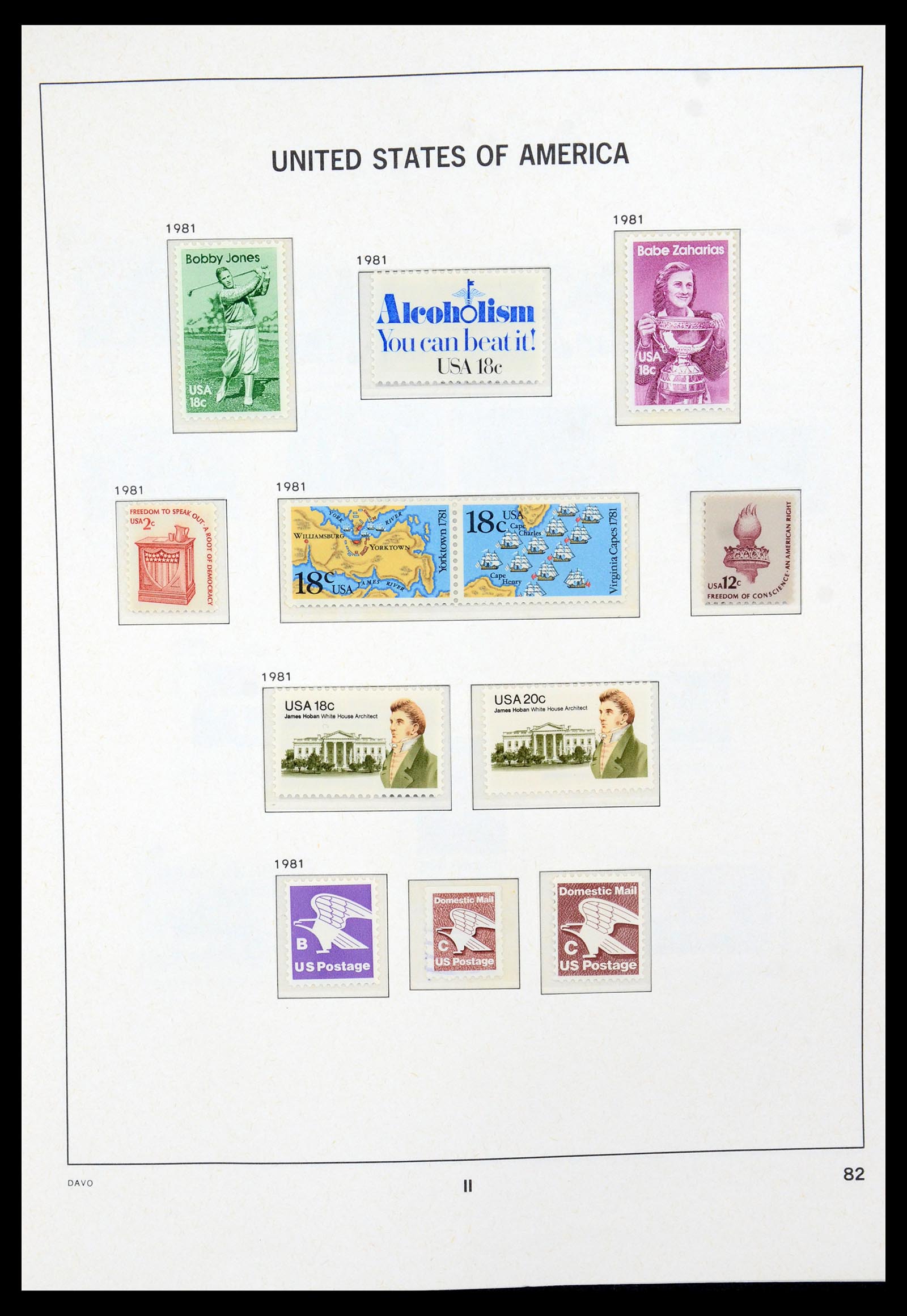 35732 044 - Stamp Collection 35732 USA 1970-2001.