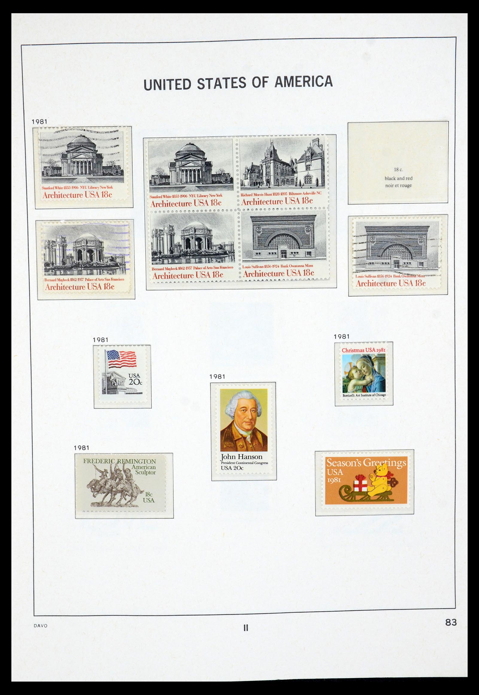 35732 045 - Stamp Collection 35732 USA 1970-2001.