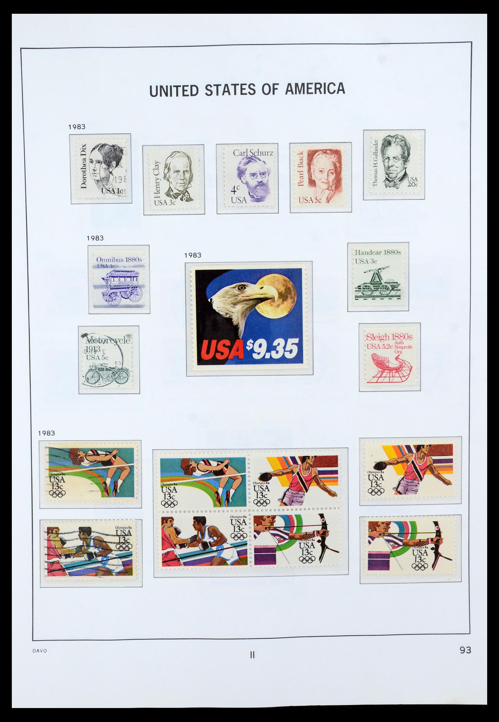 35732 055 - Stamp Collection 35732 USA 1970-2001.