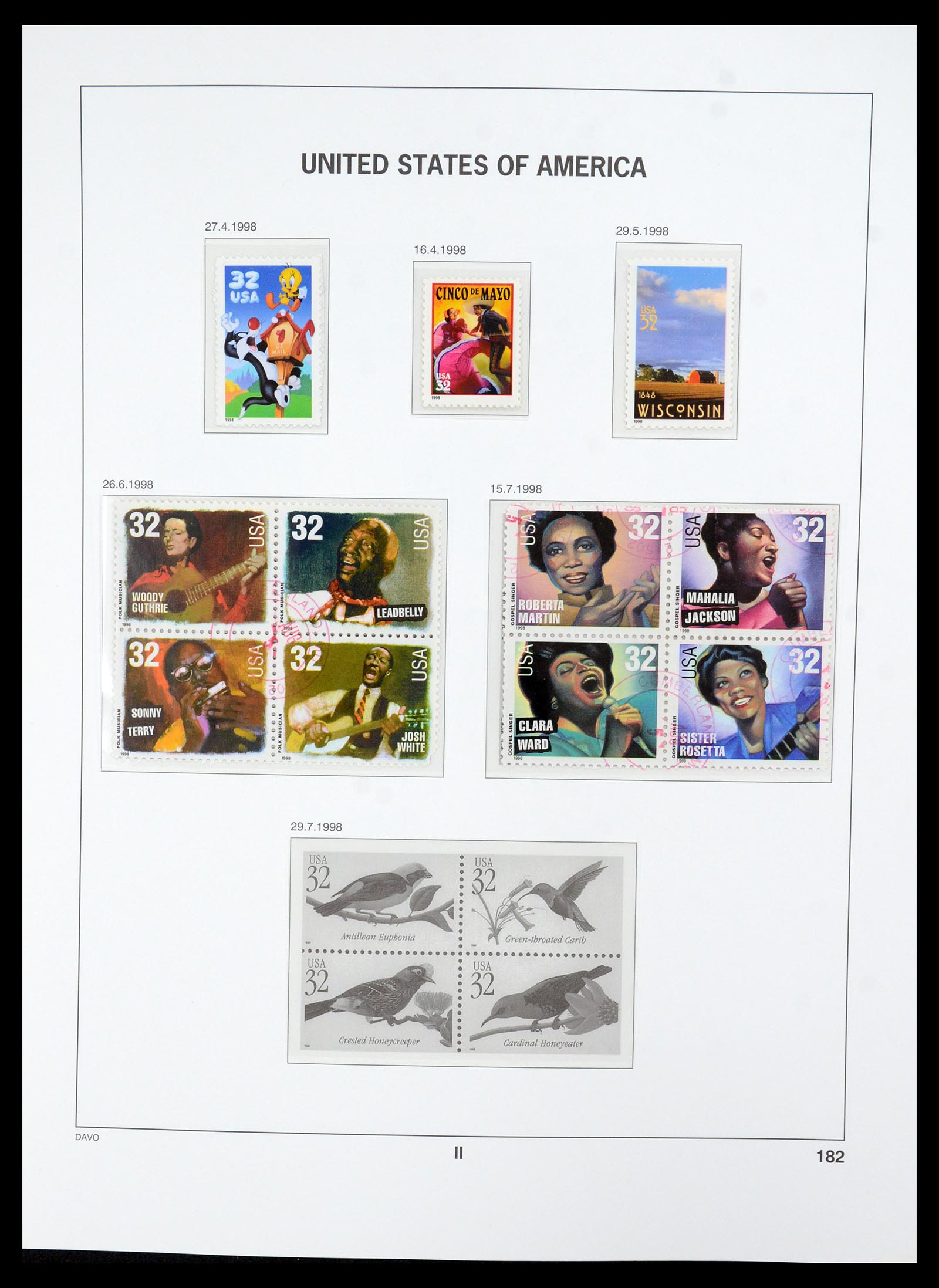 35732 181 - Stamp Collection 35732 USA 1970-2001.