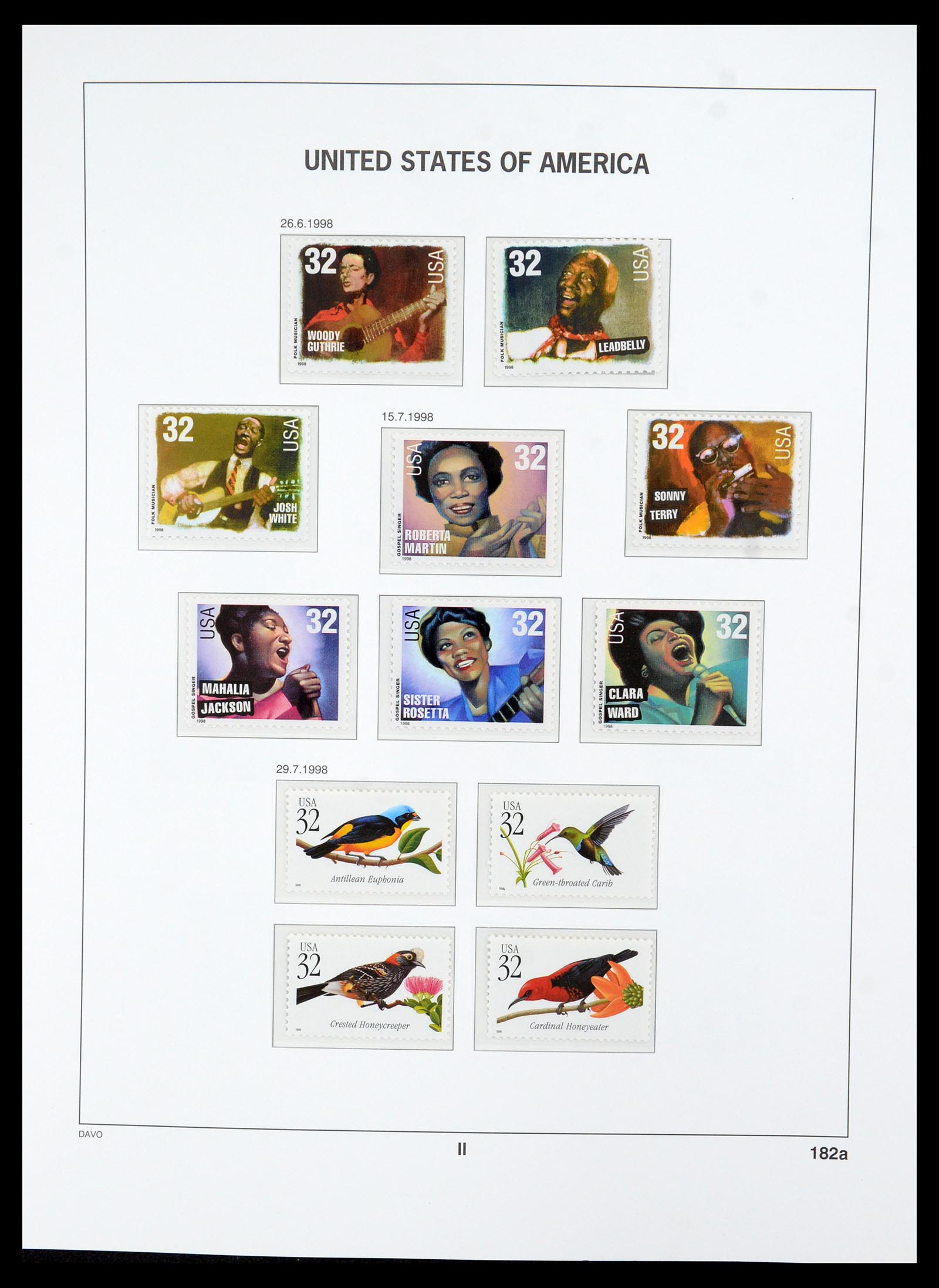 35732 182 - Stamp Collection 35732 USA 1970-2001.