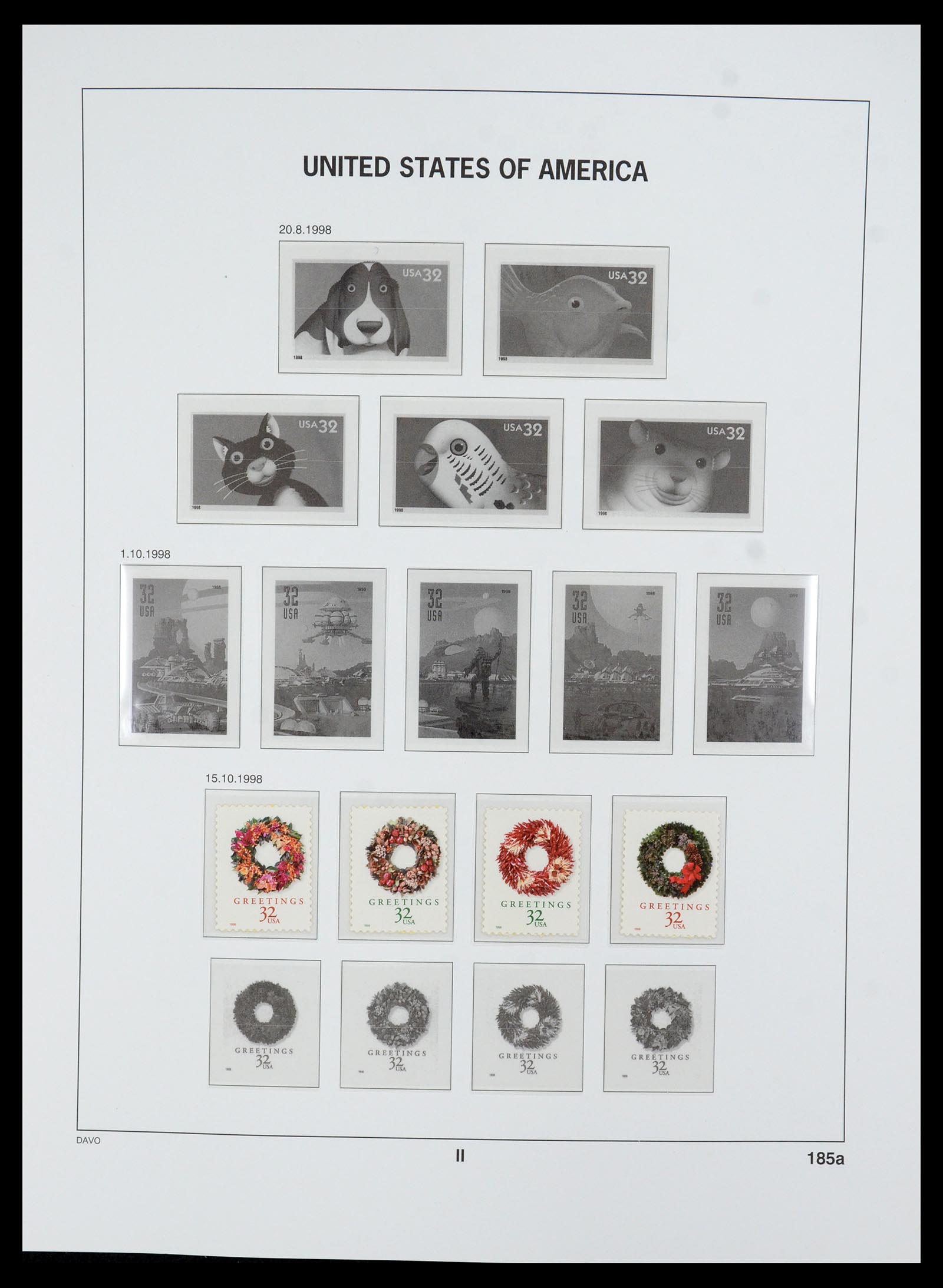 35732 186 - Stamp Collection 35732 USA 1970-2001.